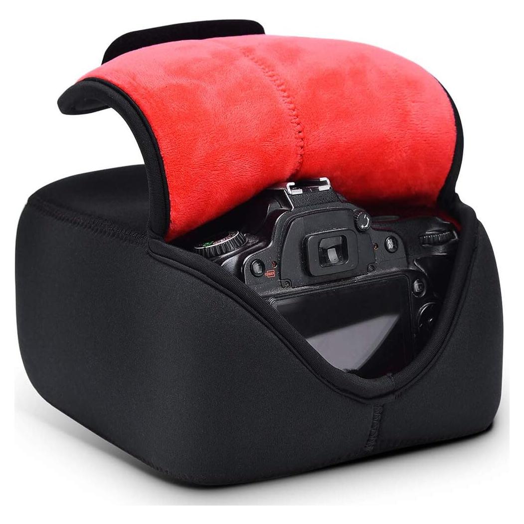 Funda para Cámara DSLR CADeN Grande Neopreno Impermeable Negro