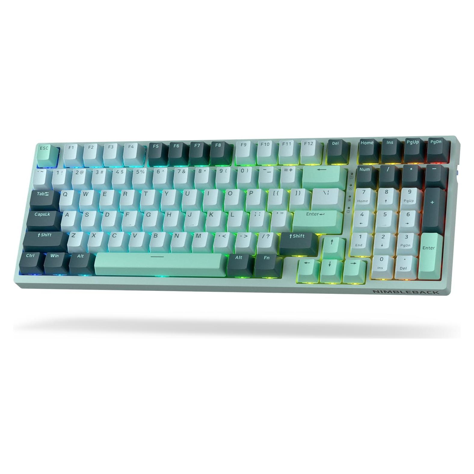 Teclado Mecánico Inalámbrico LTC Nimbleback NB981 RGB 98 Teclas