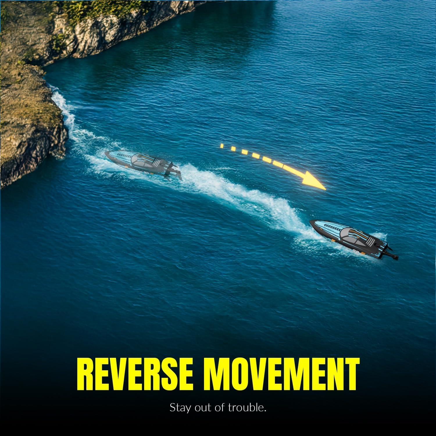 Barco RC VOLANTEXRC Vector 48.3 km/h Azul con 2 Baterías