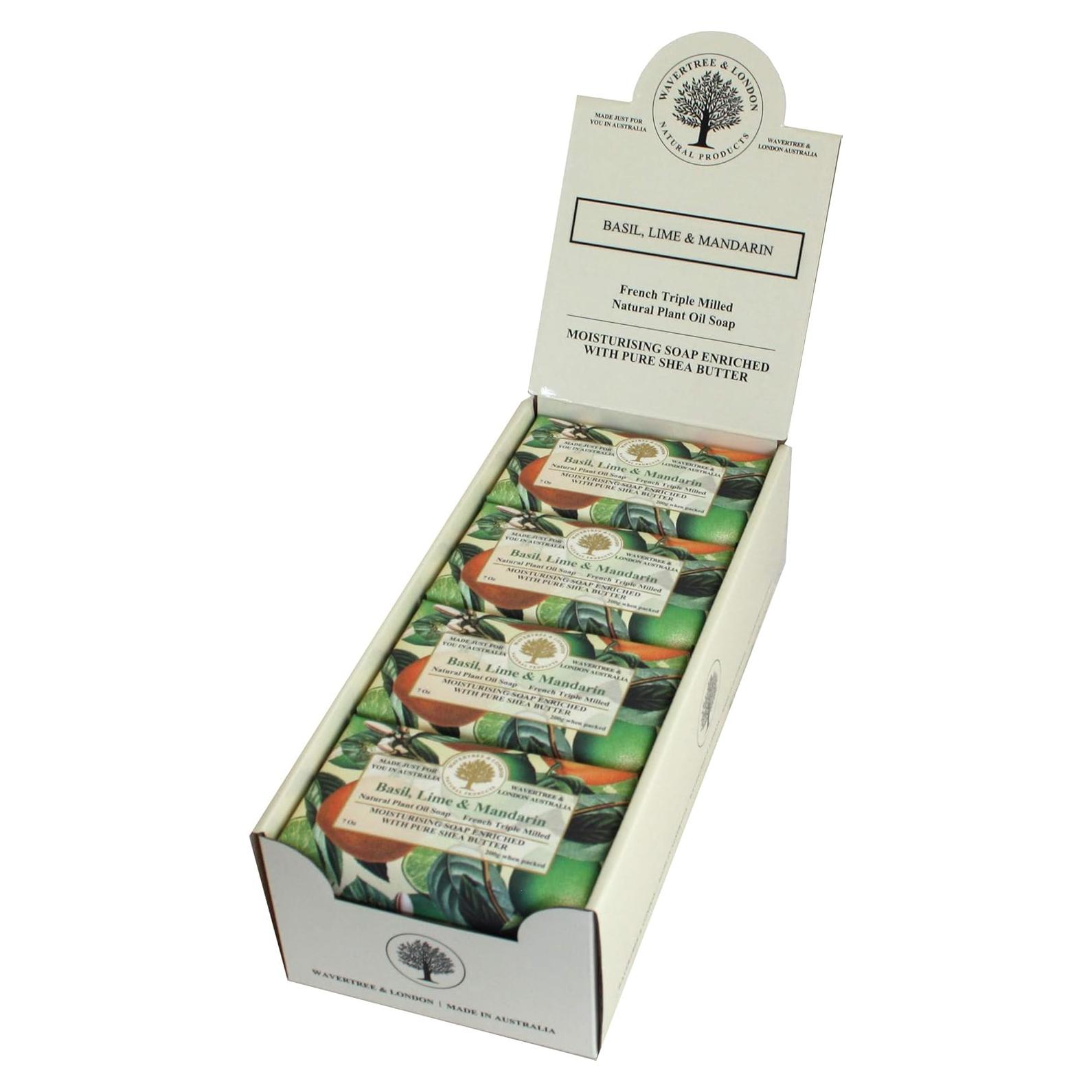 Jabón Natural Wavertree & London Albahaca Lima Mandarina 198g