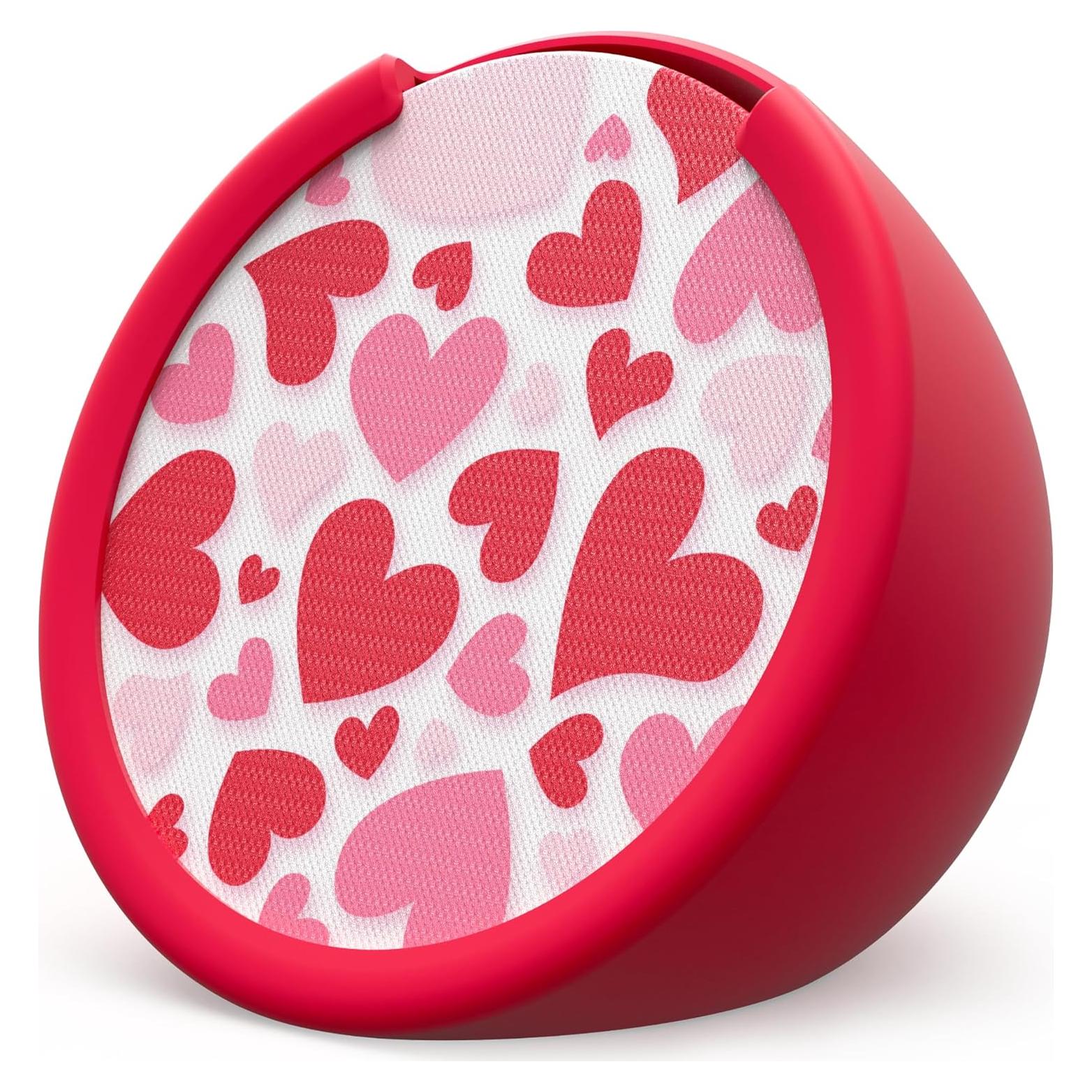 Funda y Placa Frontal para Echo Pop Corazones 2023