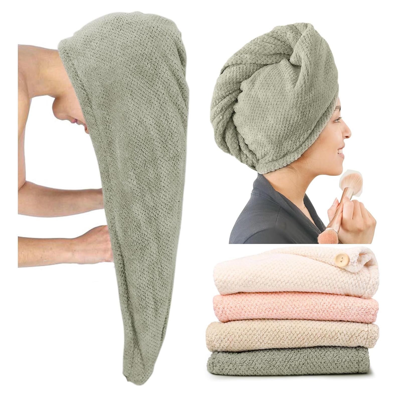 Paquete de 4 Toallas de Microfibra ROLSHOL Extra Grande