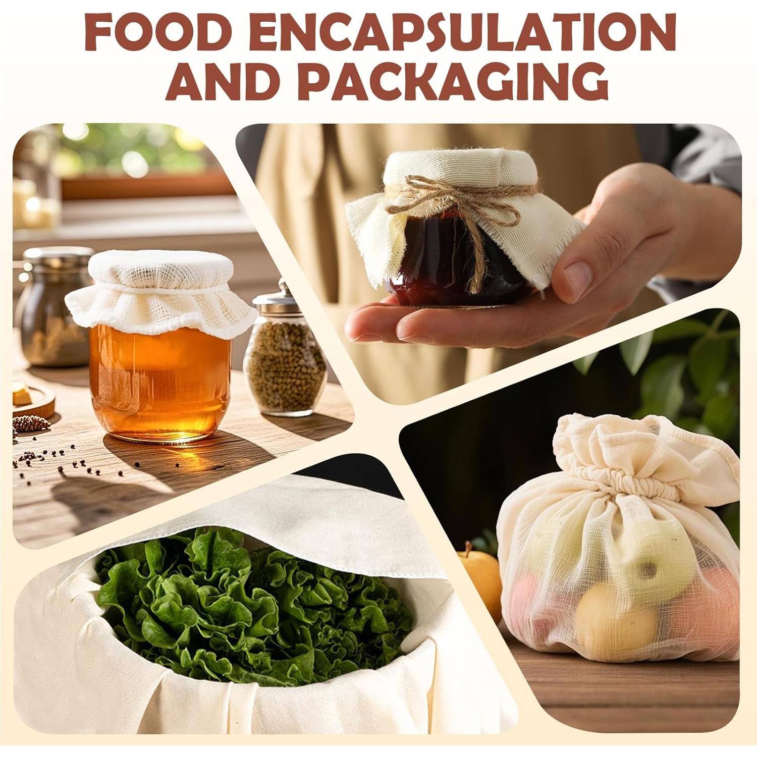 Paños de Queso Reutilizables Metflavor 3PCS 51x51cm Algodón