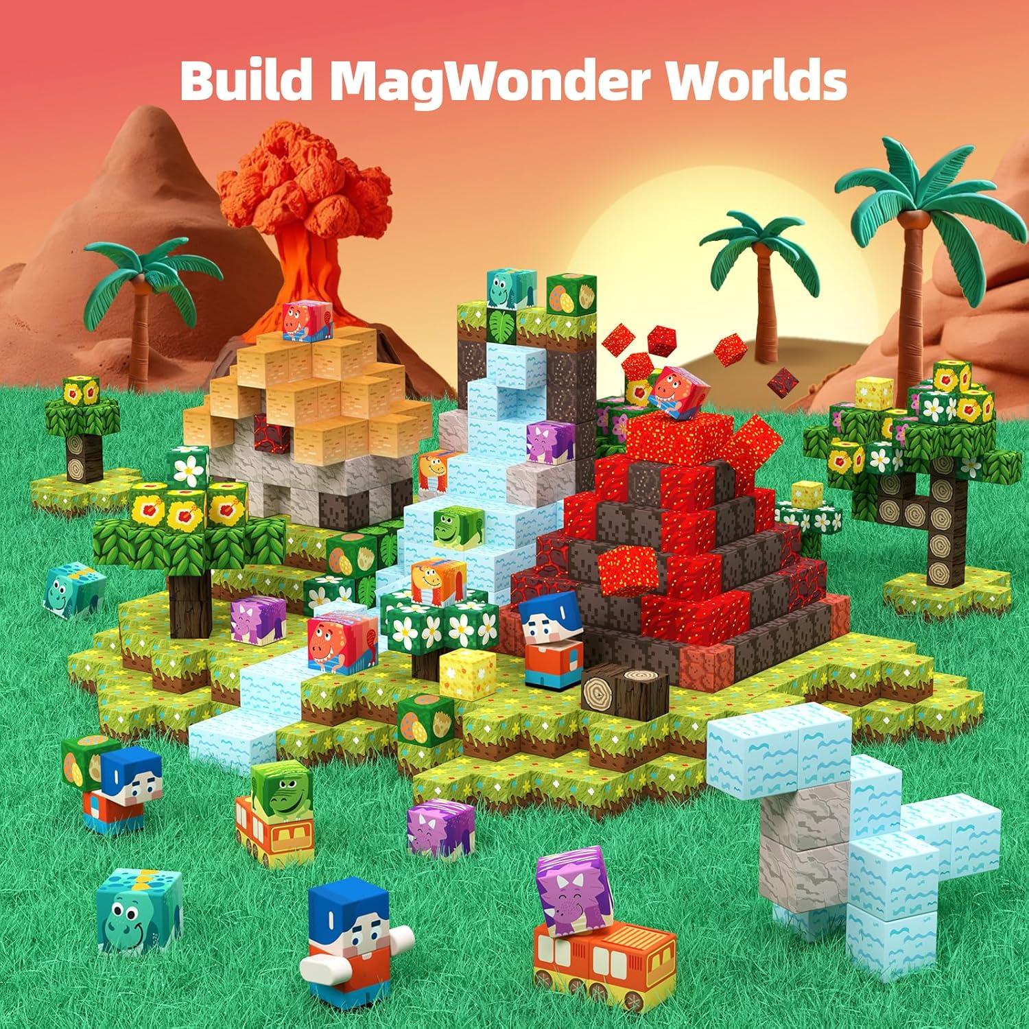 Bloques Magnéticos GobiDex Dinosaurios 48 Piezas 3+