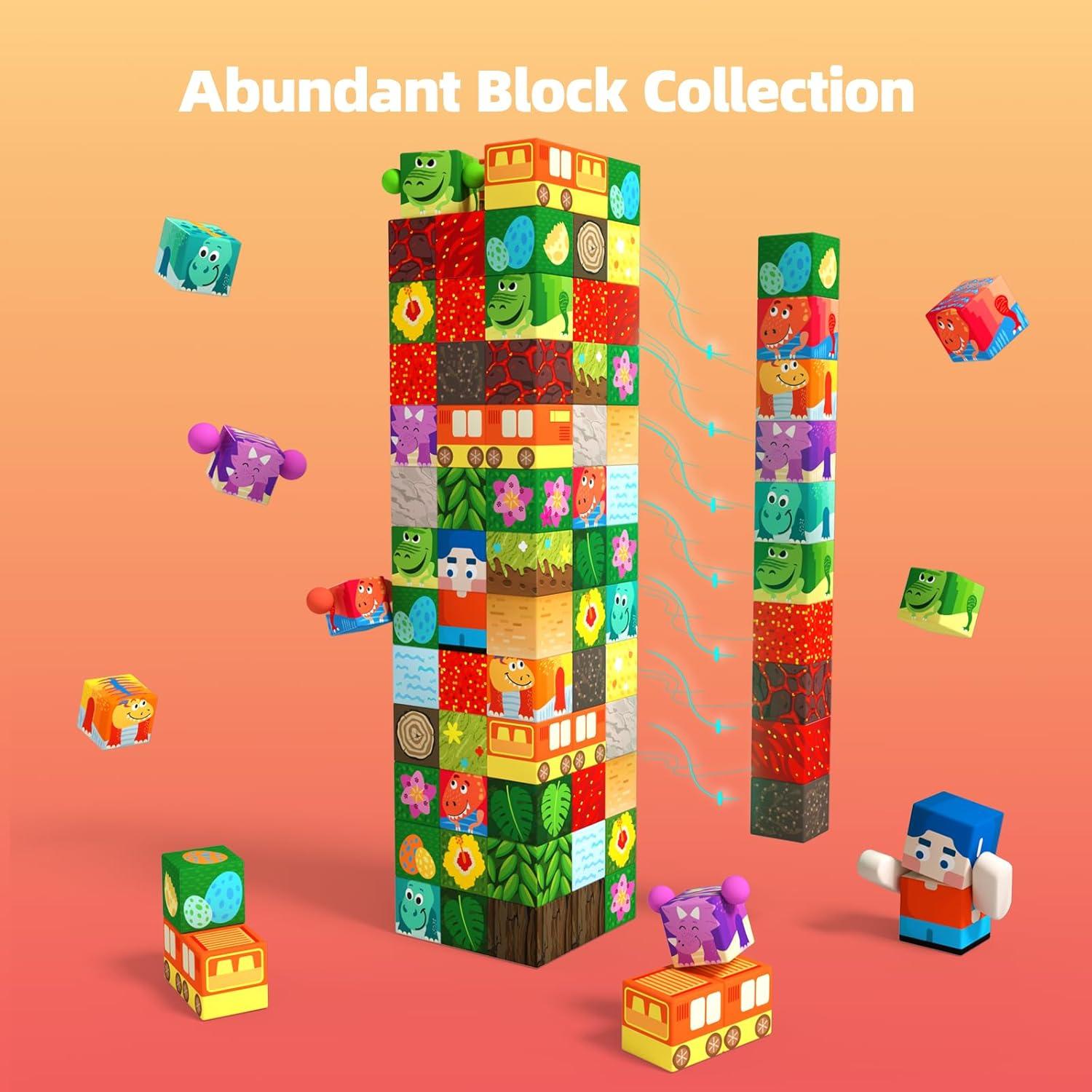 Bloques Magnéticos GobiDex Dinosaurios 48 Piezas 3+