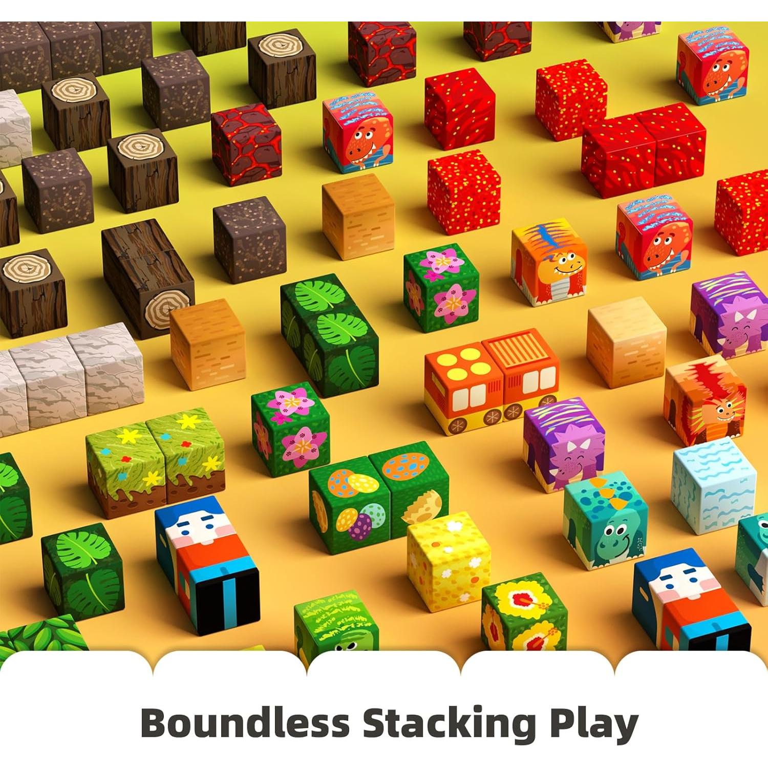 Bloques Magnéticos GobiDex Dinosaurios 48 Piezas 3+