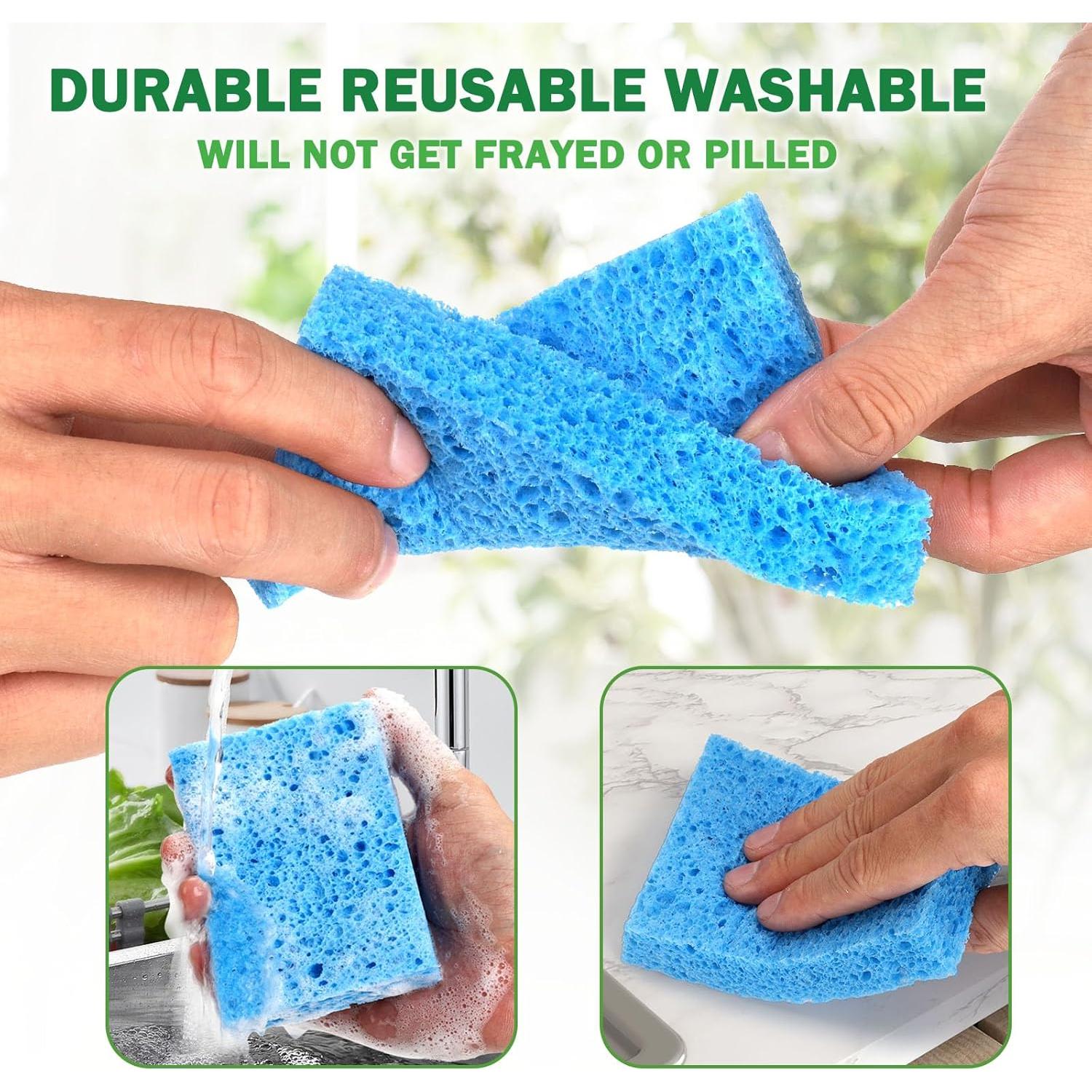 Paquete de 12 Esponjas Biodegradables Vilphel 18x Super Absorbentes