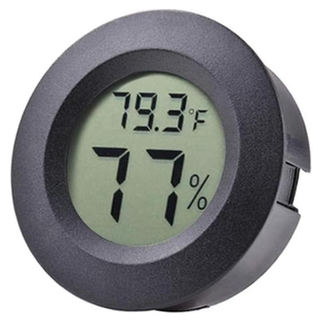 Higrómetro Termómetro Digital Veanic Redondo LCD 4.57cm
