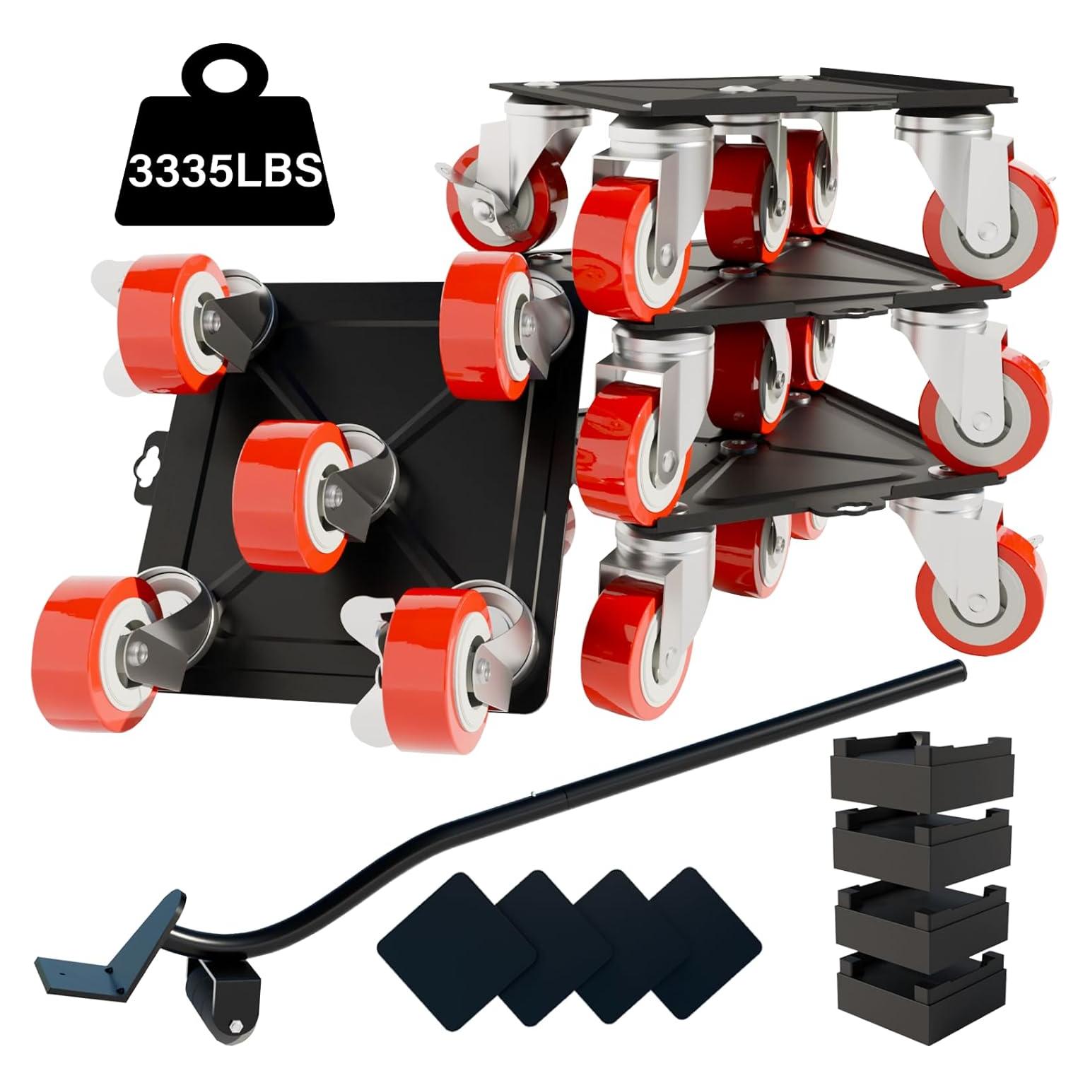 Carretilla de Muebles KAZBFDUB con 5 Ruedas y 1518 kg Capacidad