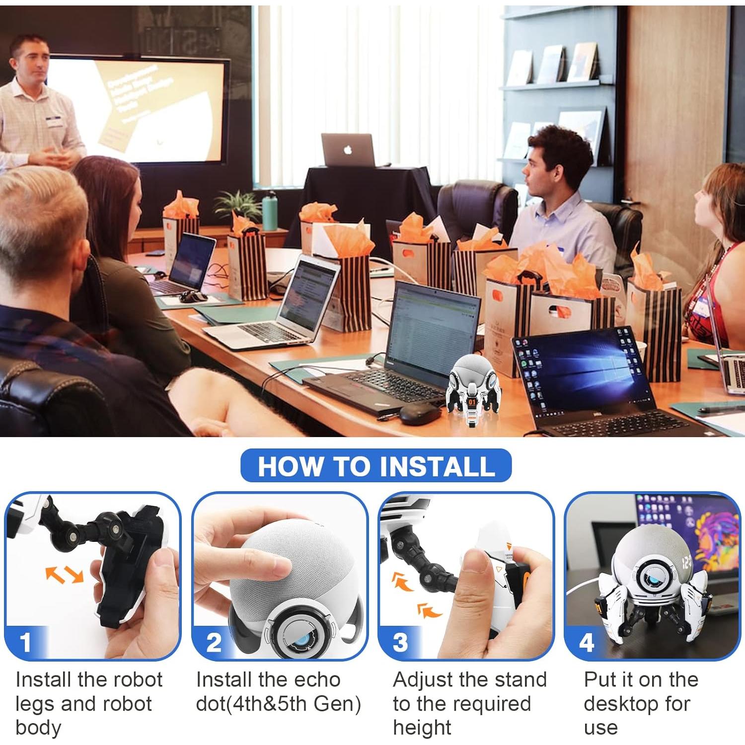 Soporte Echo Dot Madatop para 4ta/5ta Gen - Diseño Robot