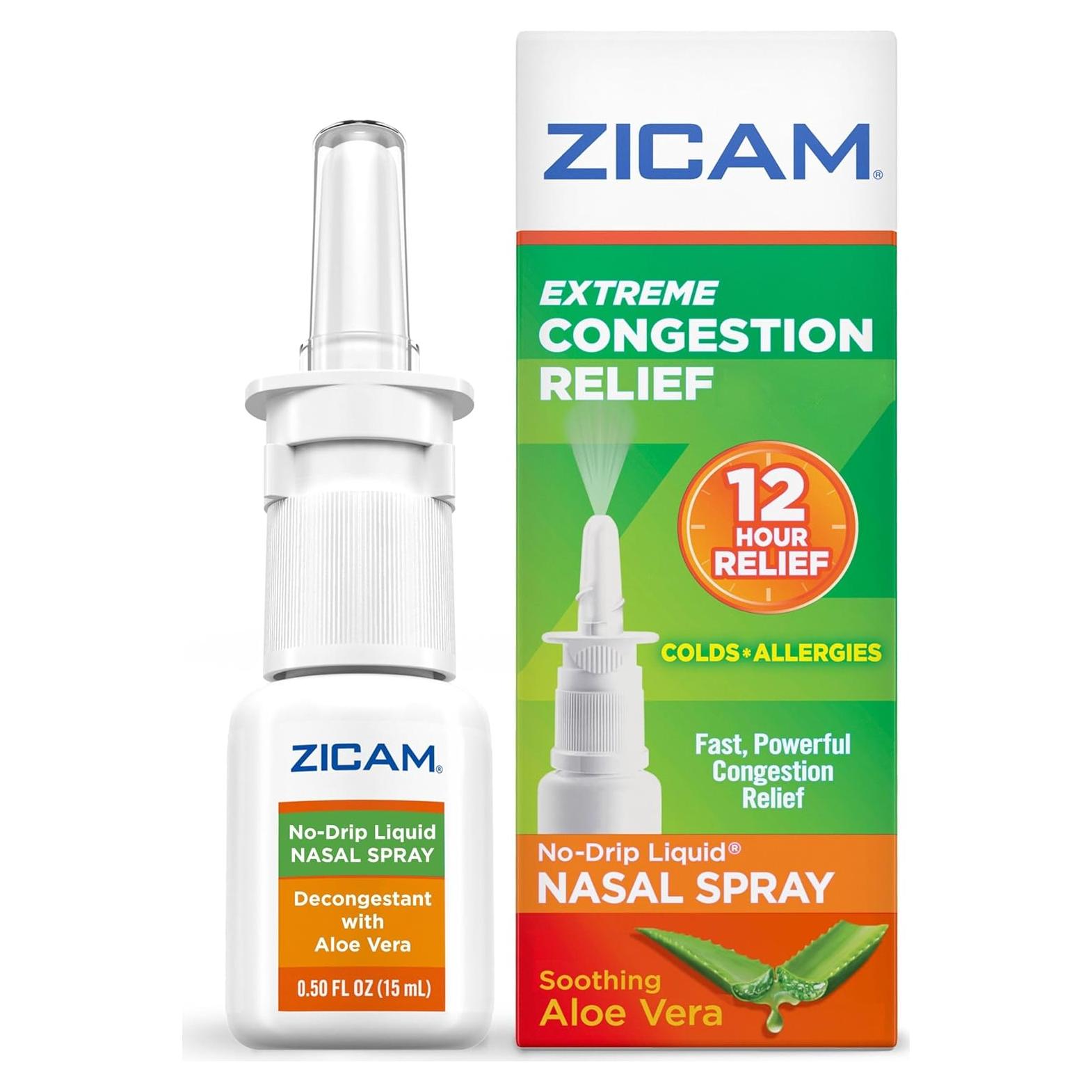 Zicam Spray Nasal Sin Goteo 14.79 ml Alivio Congestión