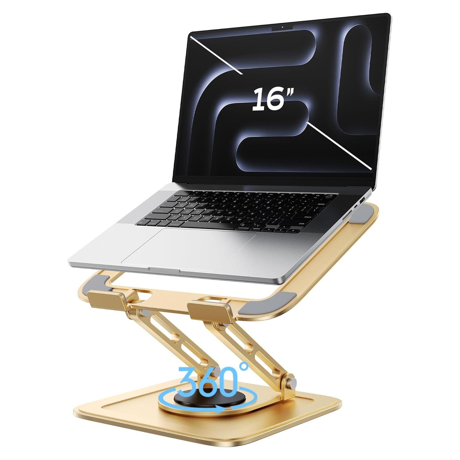 Soporte Ajustable para Laptop LOXP NH-02pro Oro 25.4-40.6 cm