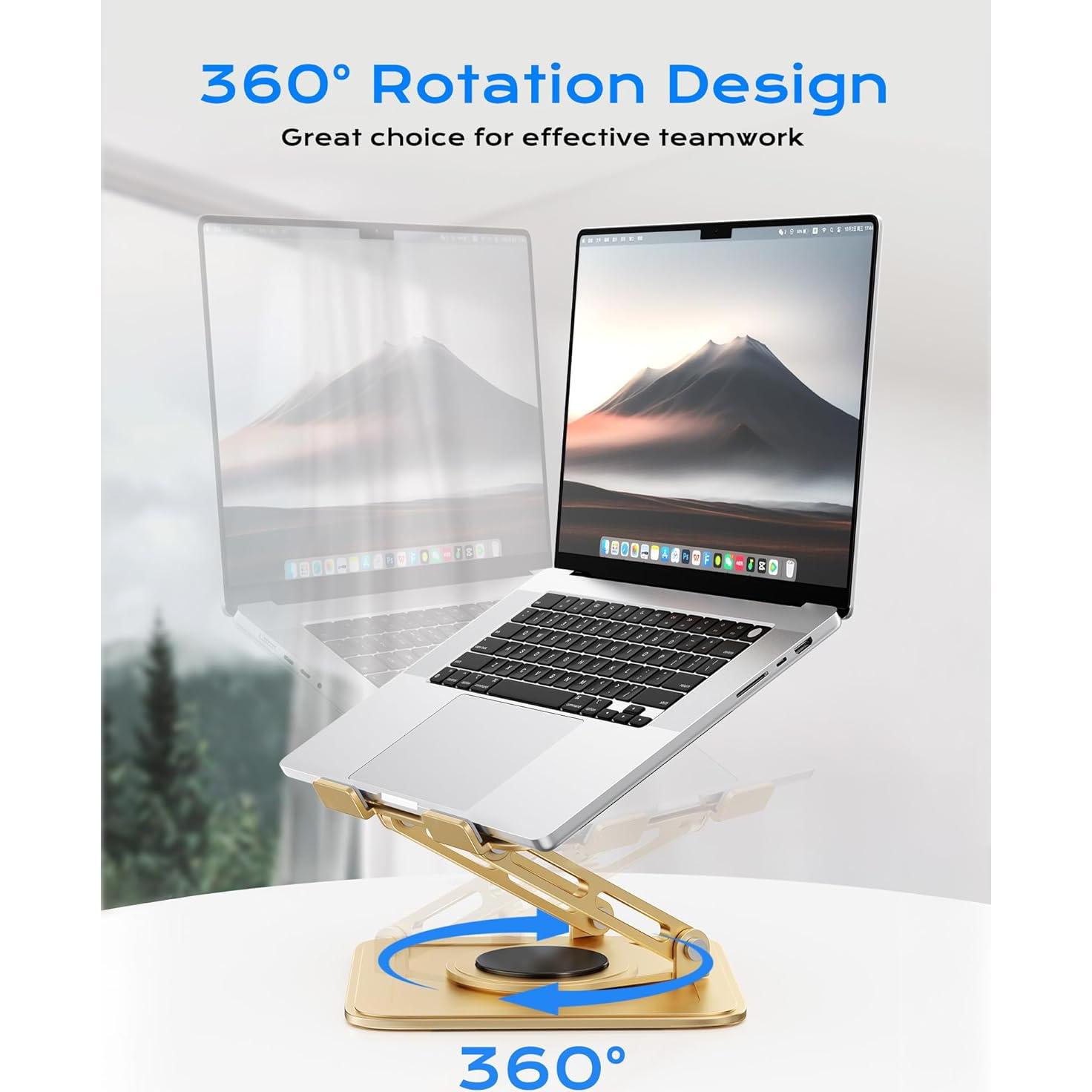 Soporte Ajustable para Laptop LOXP NH-02pro Oro 25.4-40.6 cm