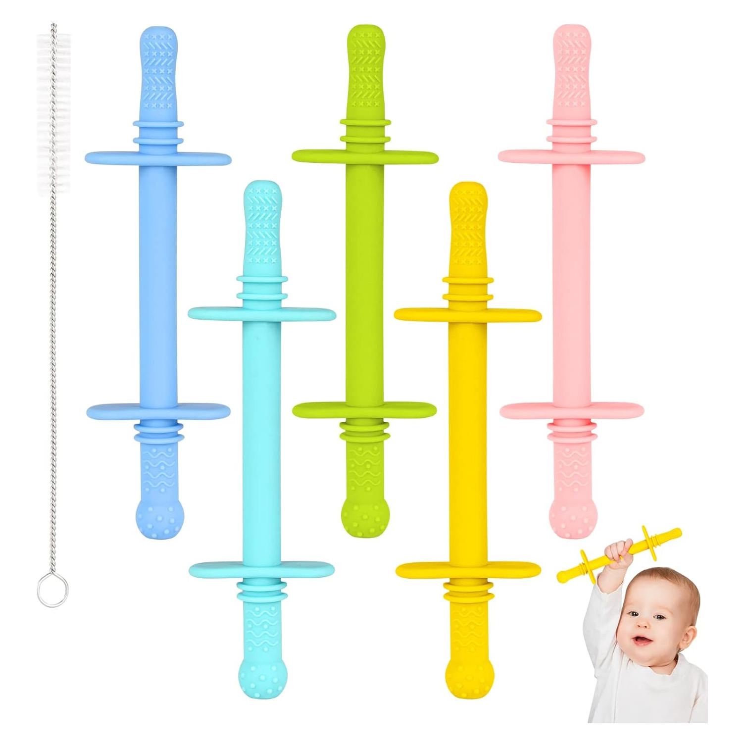 Tubo de Mordedor Hueco Fu Store Silicona 5 Piezas Libre BPA