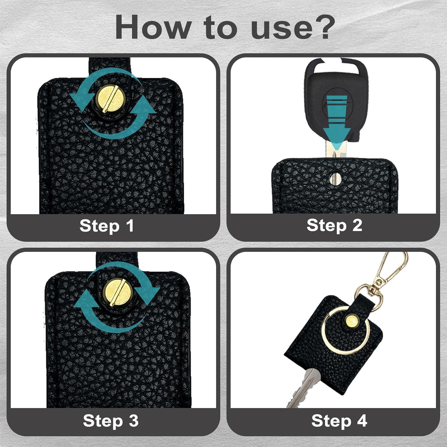 Funda de Llave de Cuero KARENSKEYS - Elegante y Duradera