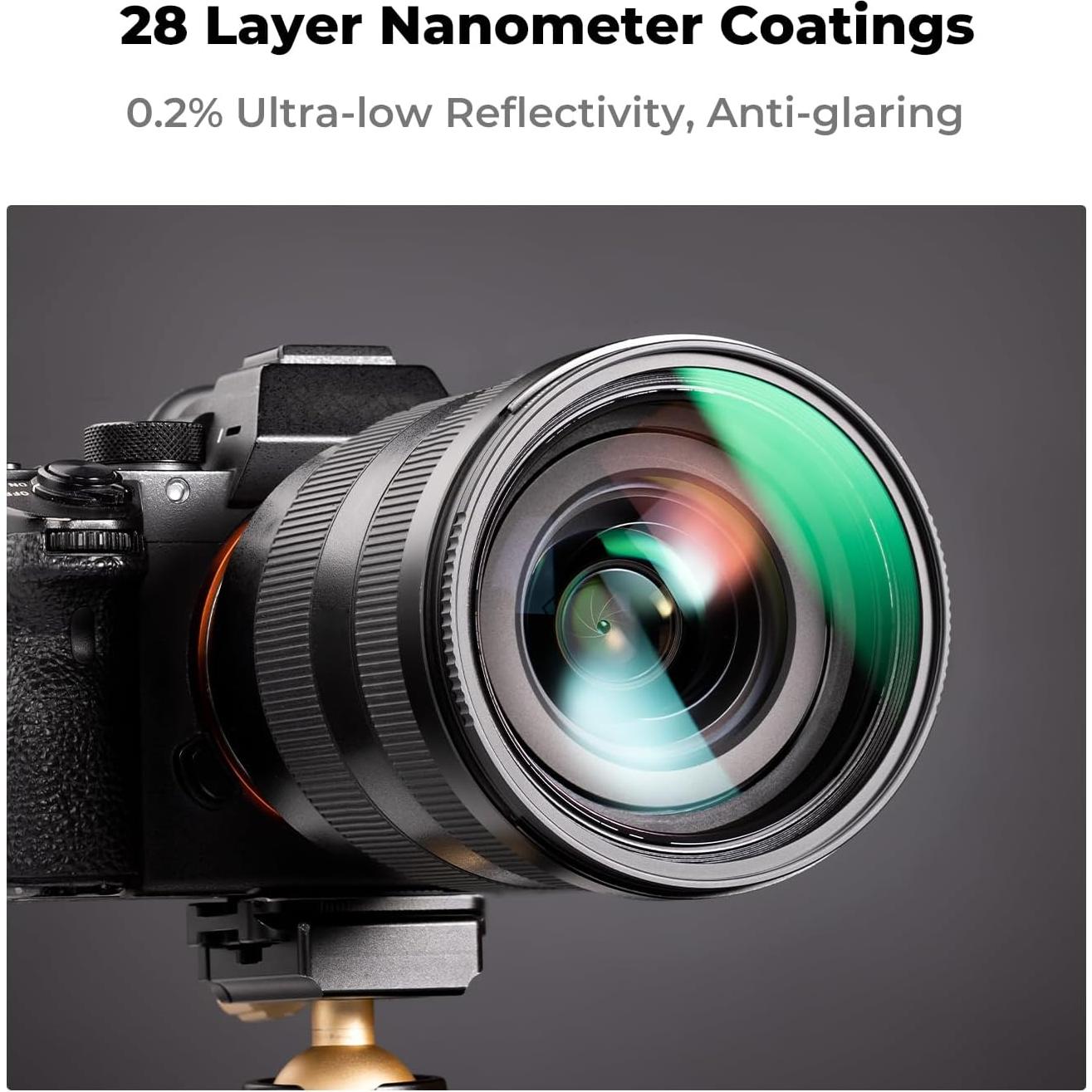 Filtro Polarizador Circular K&F Concept 49mm + Filtro UV MC