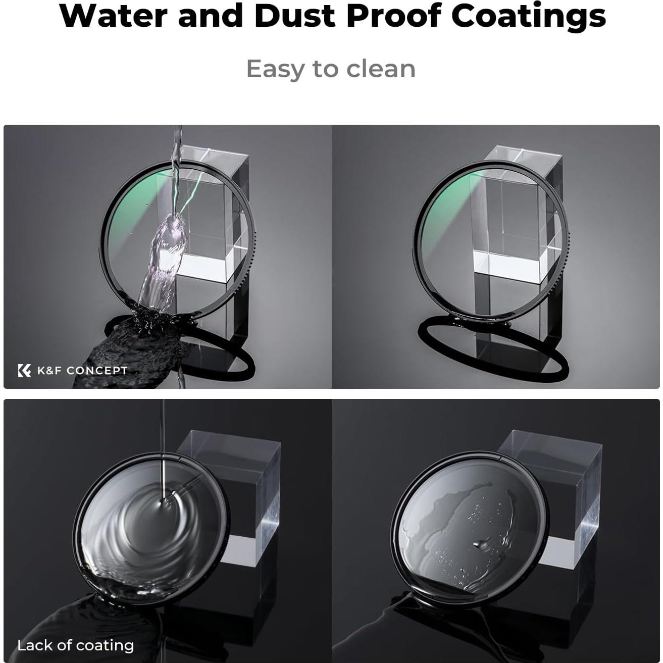 Filtro Polarizador Circular K&F Concept 49mm + Filtro UV MC