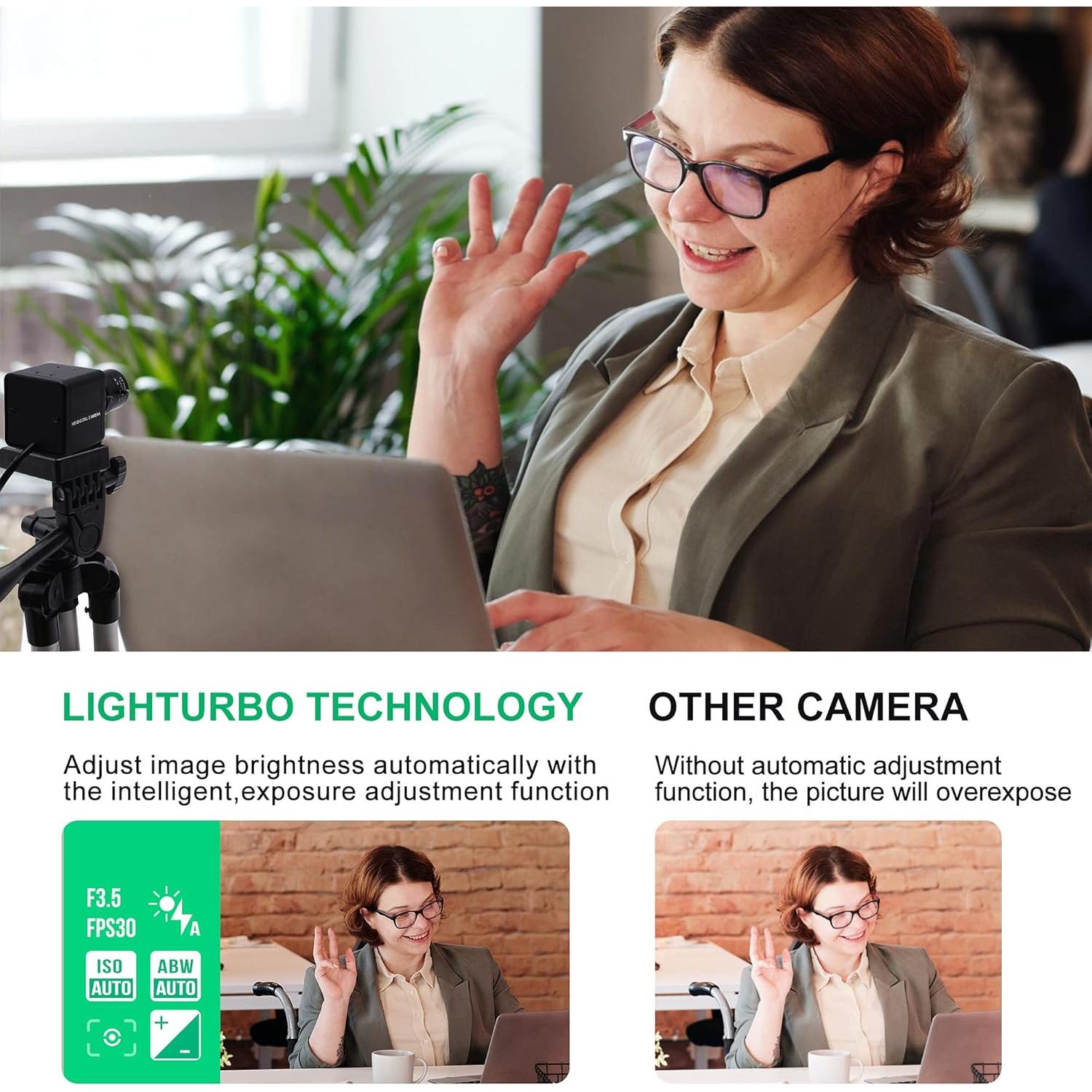 Cámara USB 4K IEights con Zoom Manual 2.8-12mm