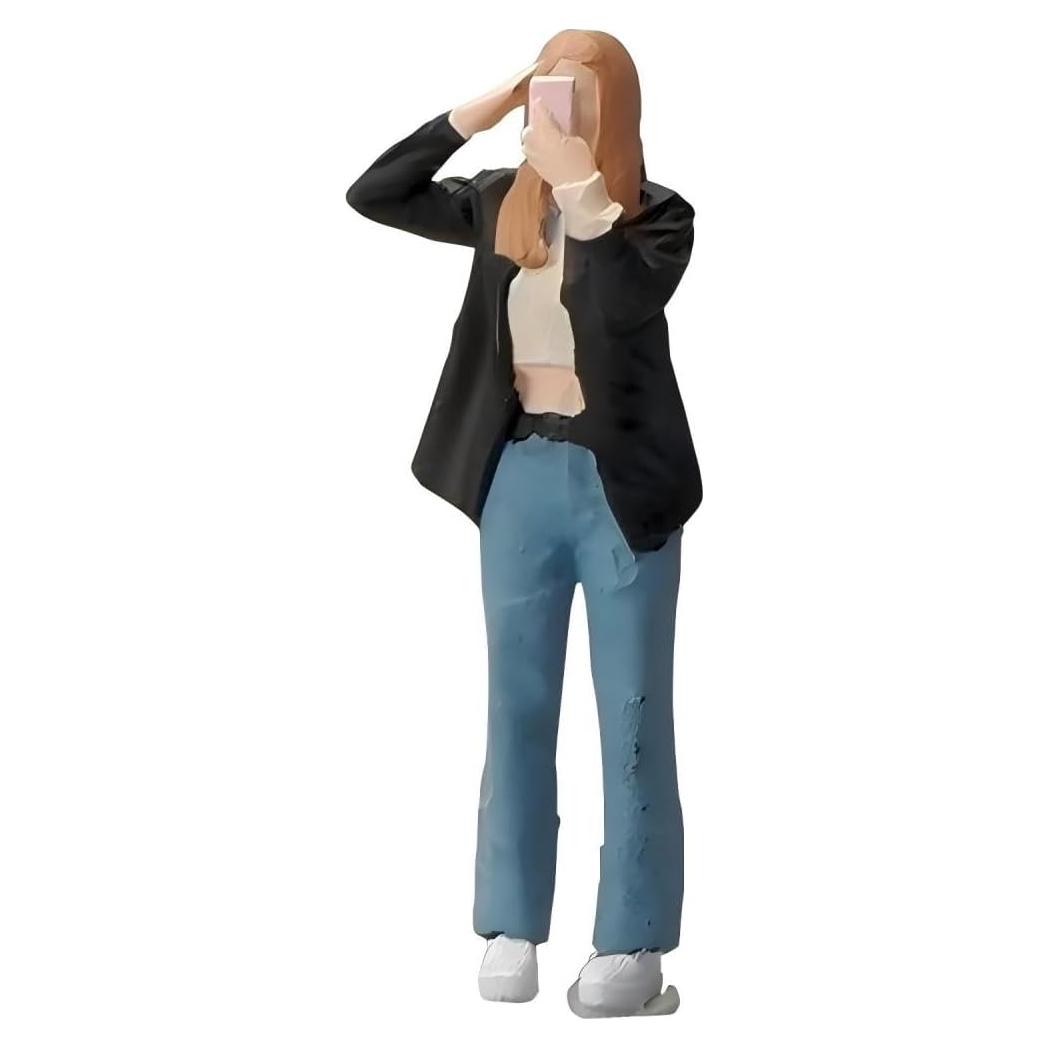 Figuras Miniatura Chica Selfie Escala 1:64 Scenpoch - Realistas