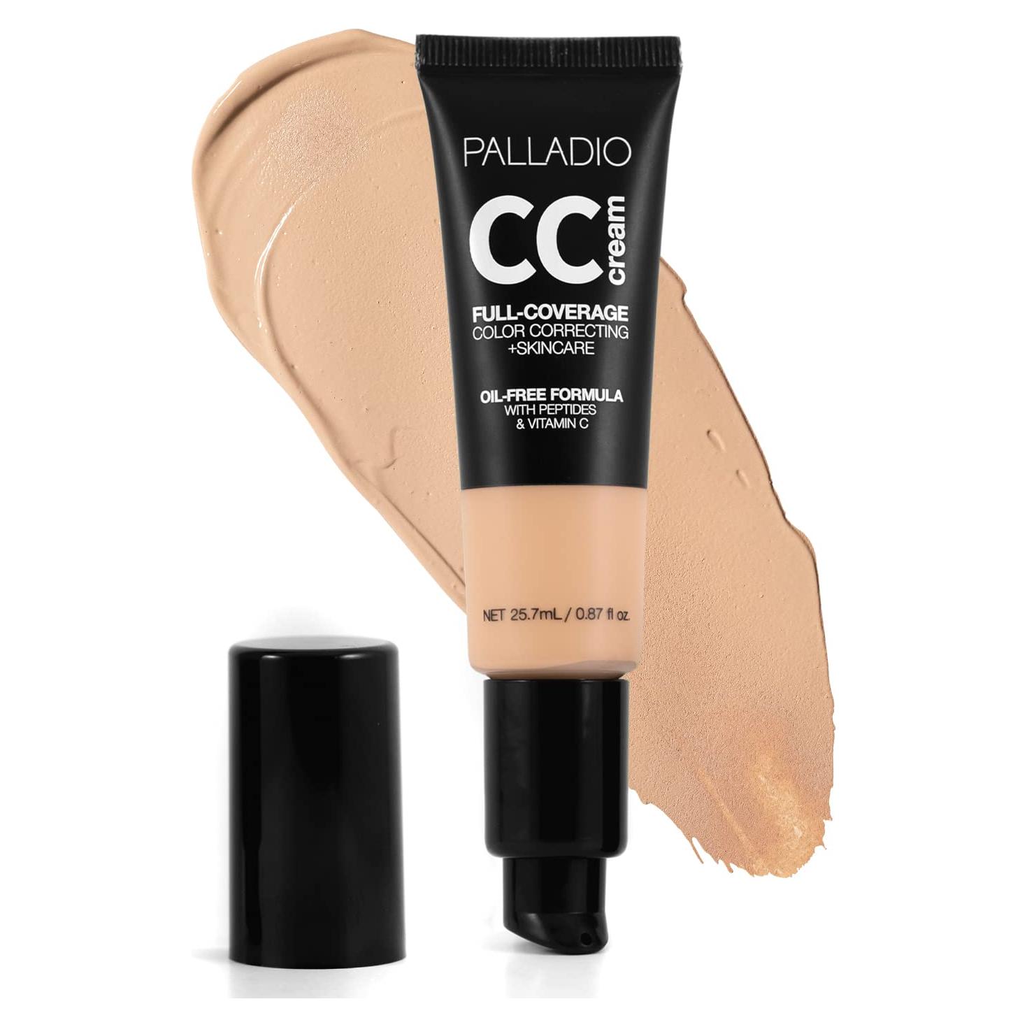 Crema CC Palladio 1.48 ml Claro 21C, Cobertura Total, Vegana