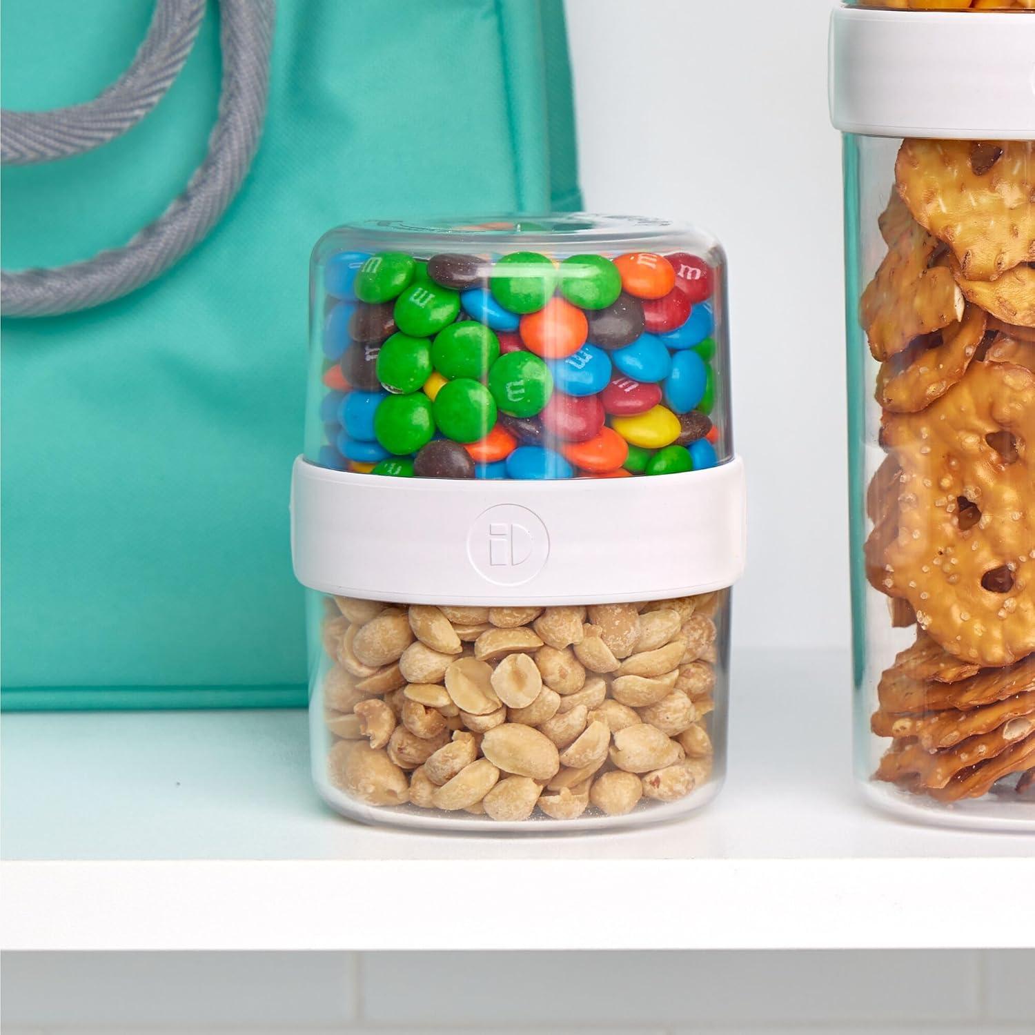 Recipiente Apilable Snack iDesign - Plástico Reciclado 9.3x9.3x11.7cm