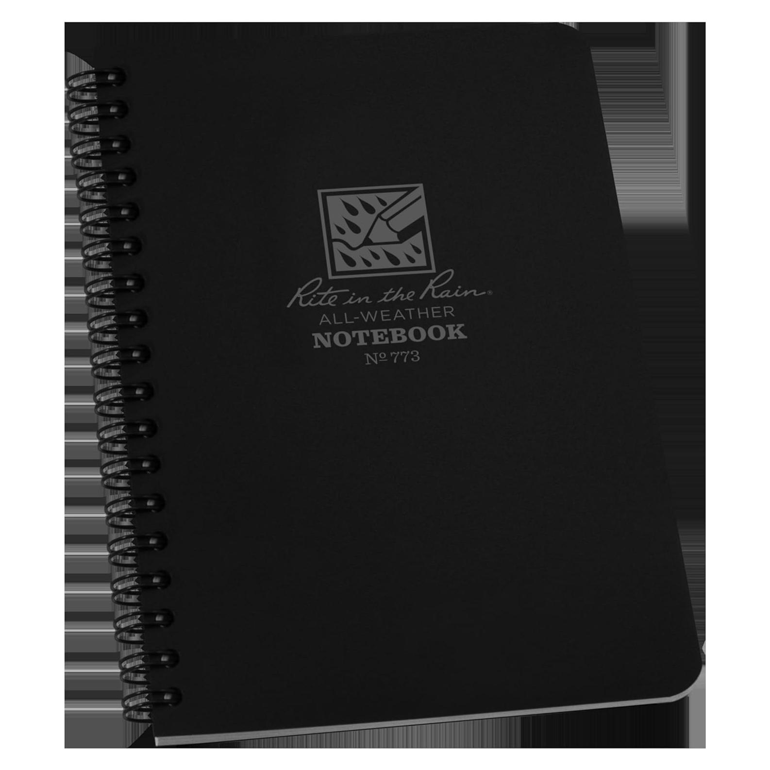 Cuaderno Espiral Impermeable Rite in the Rain 11.75x17.78cm Negro