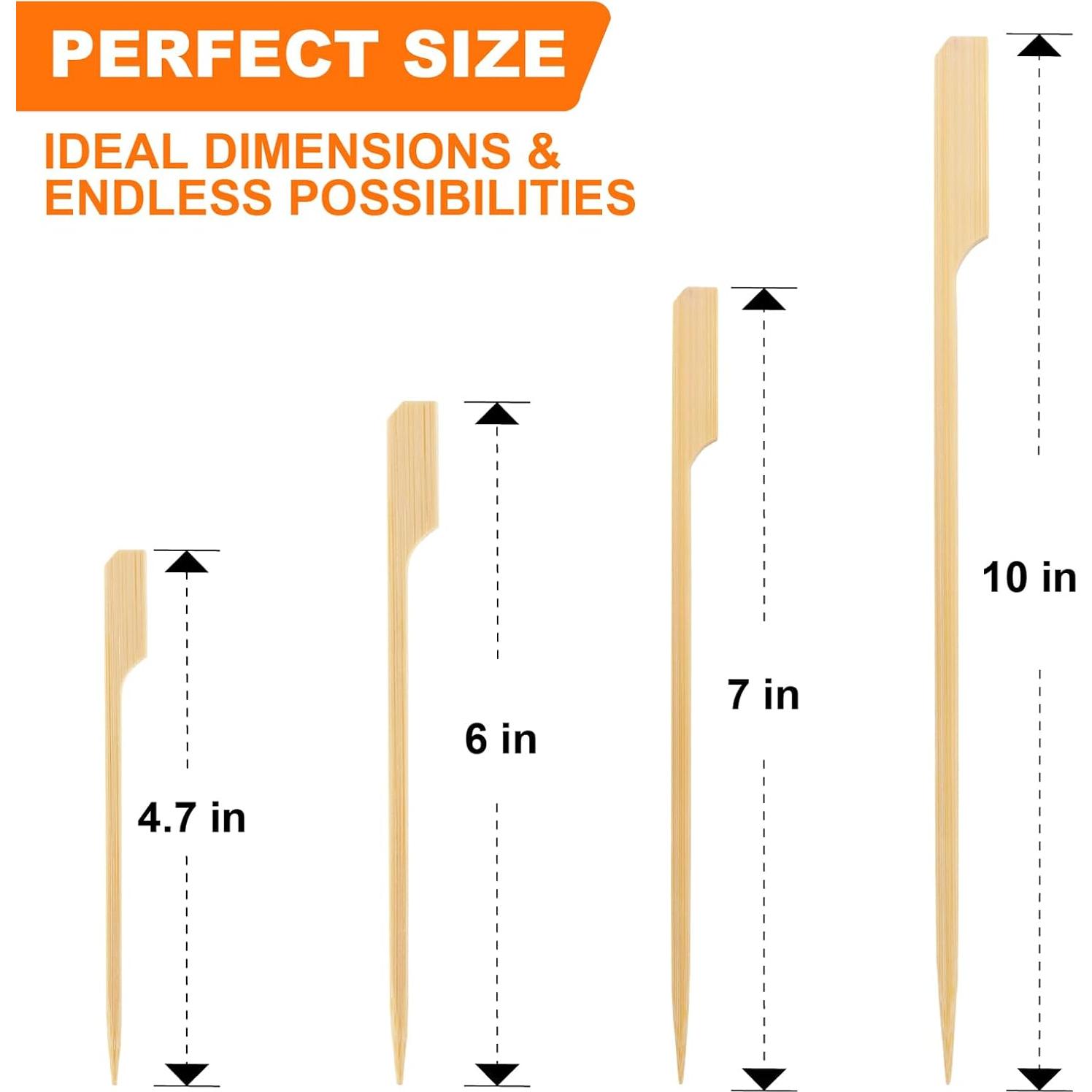 Brochetas de Bambú DOUDOULE 11.9 cm 300PCS para Aperitivos