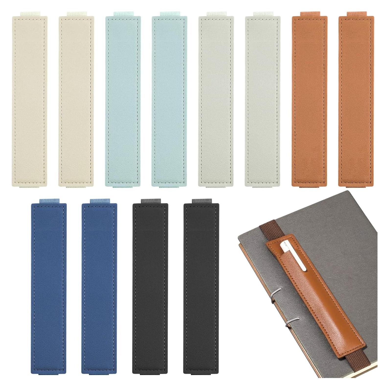 12 Sujetadores de Banda Elástica Aswewamt para Cuadernos de Cuero PU