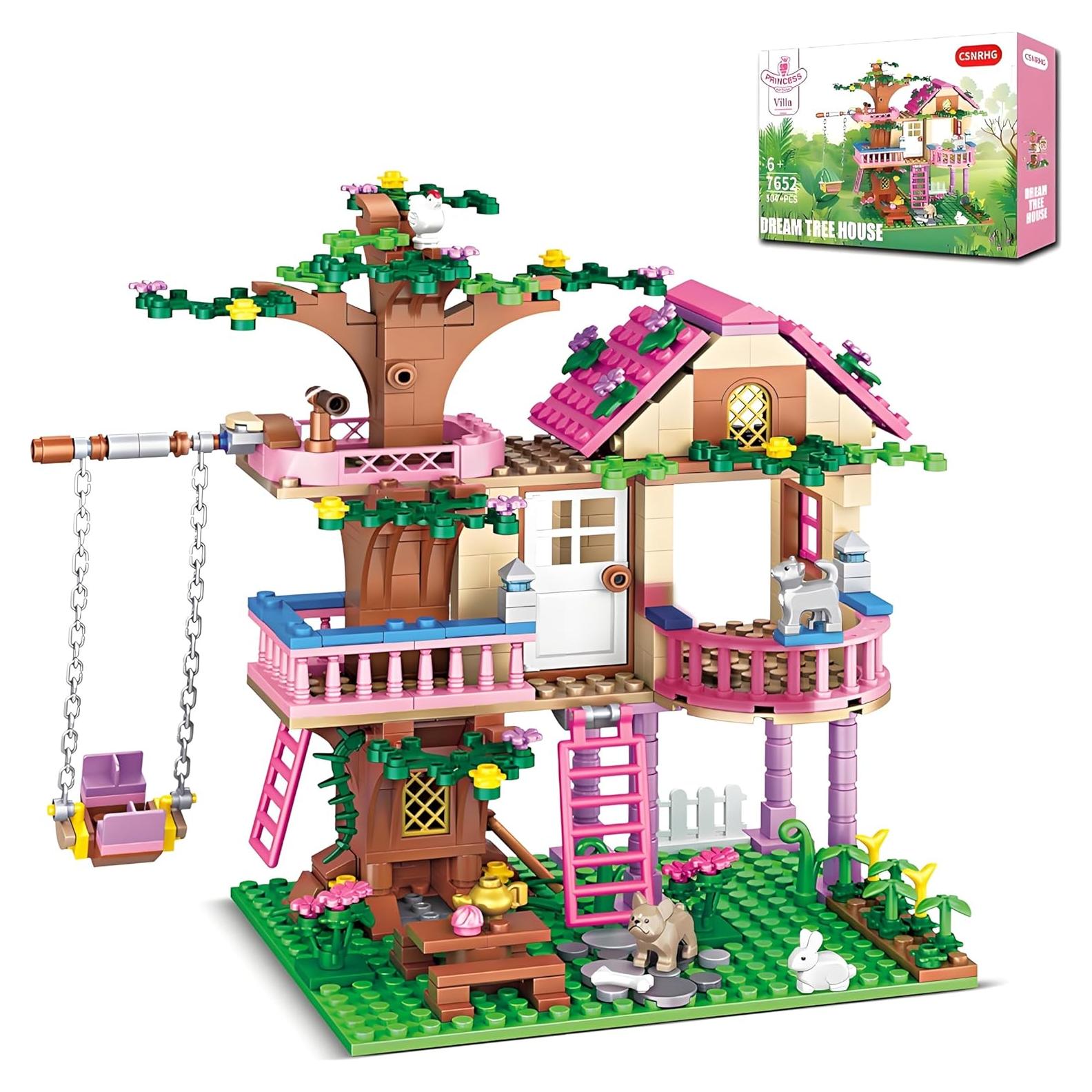 Conjunto de Construcción Casa del Árbol Soñador Jieyang 504 Piezas