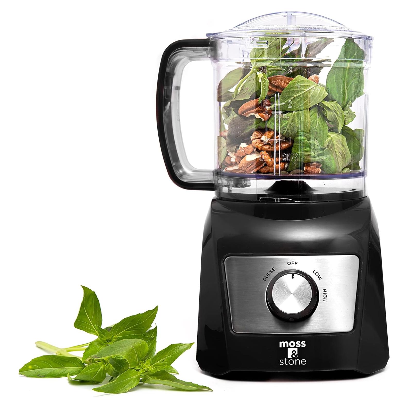 Procesador de Alimentos Mini Moss & Stone 3 Tazas 300W Negro