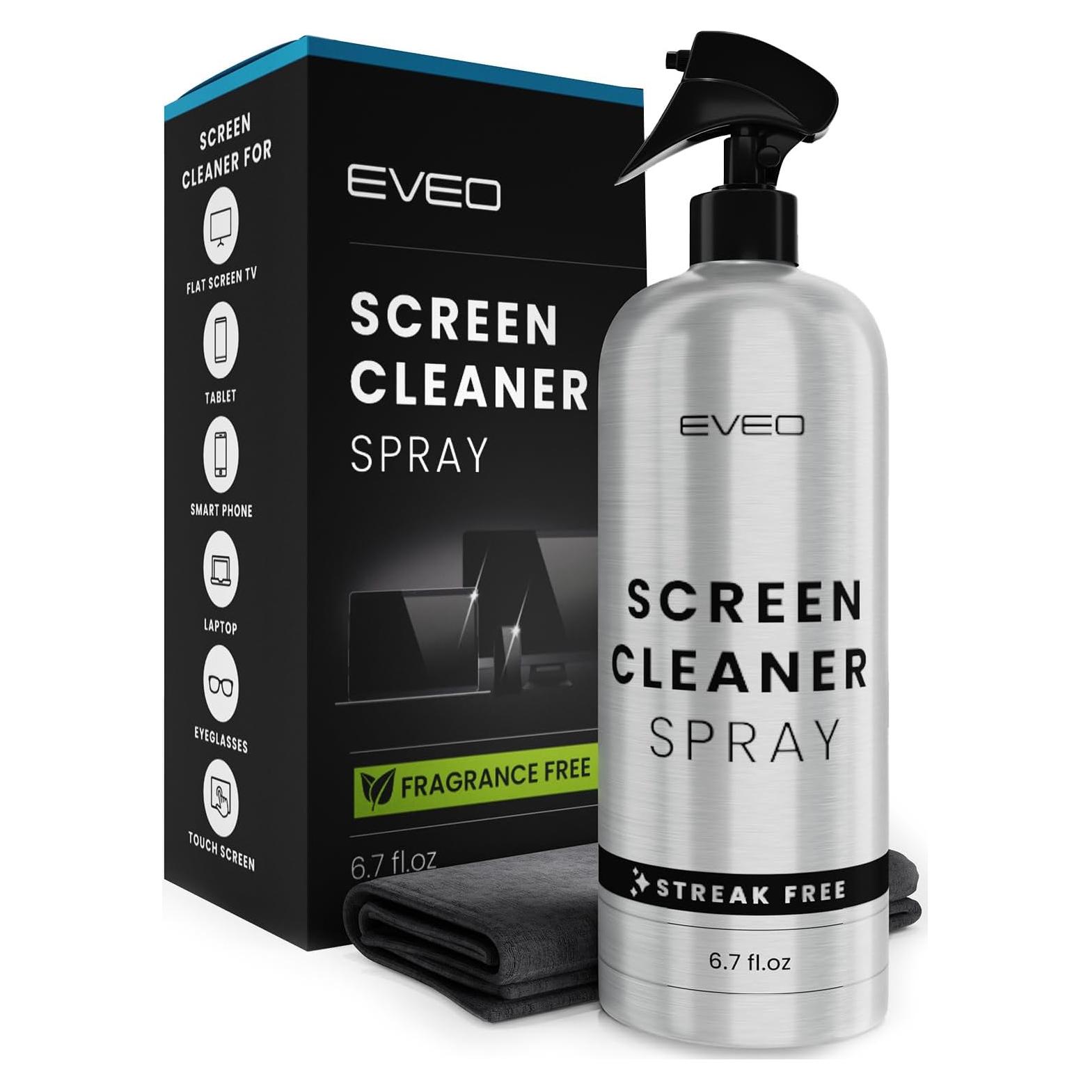 Kit Limpiador de Pantallas EVEO - Spray 306g + Paño Microfibra