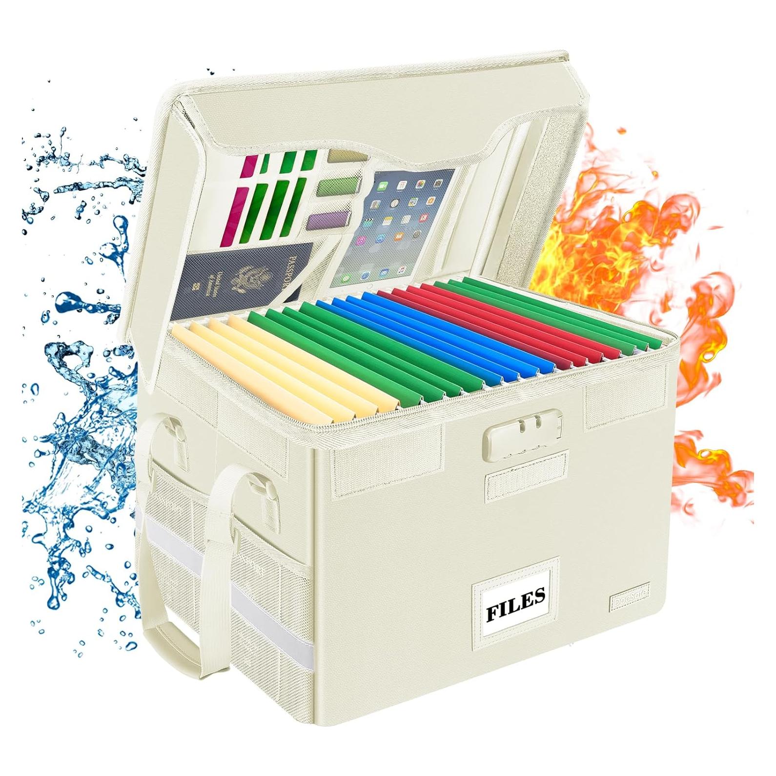 Caja de Documentos a Prueba de Fuego DocSafe Beige 40.6x31.8cm