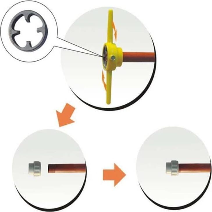 Juego de 6 Piezas para Hacer Roscas de PVC NADUSEP