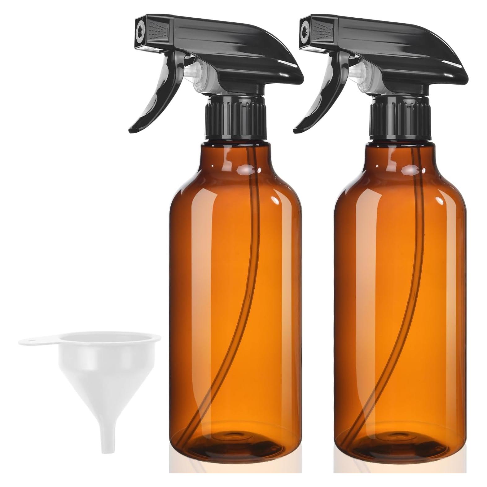 Botellas de Spray Bealee 500 ml 2-Pack Ámbar a Prueba de Fugas