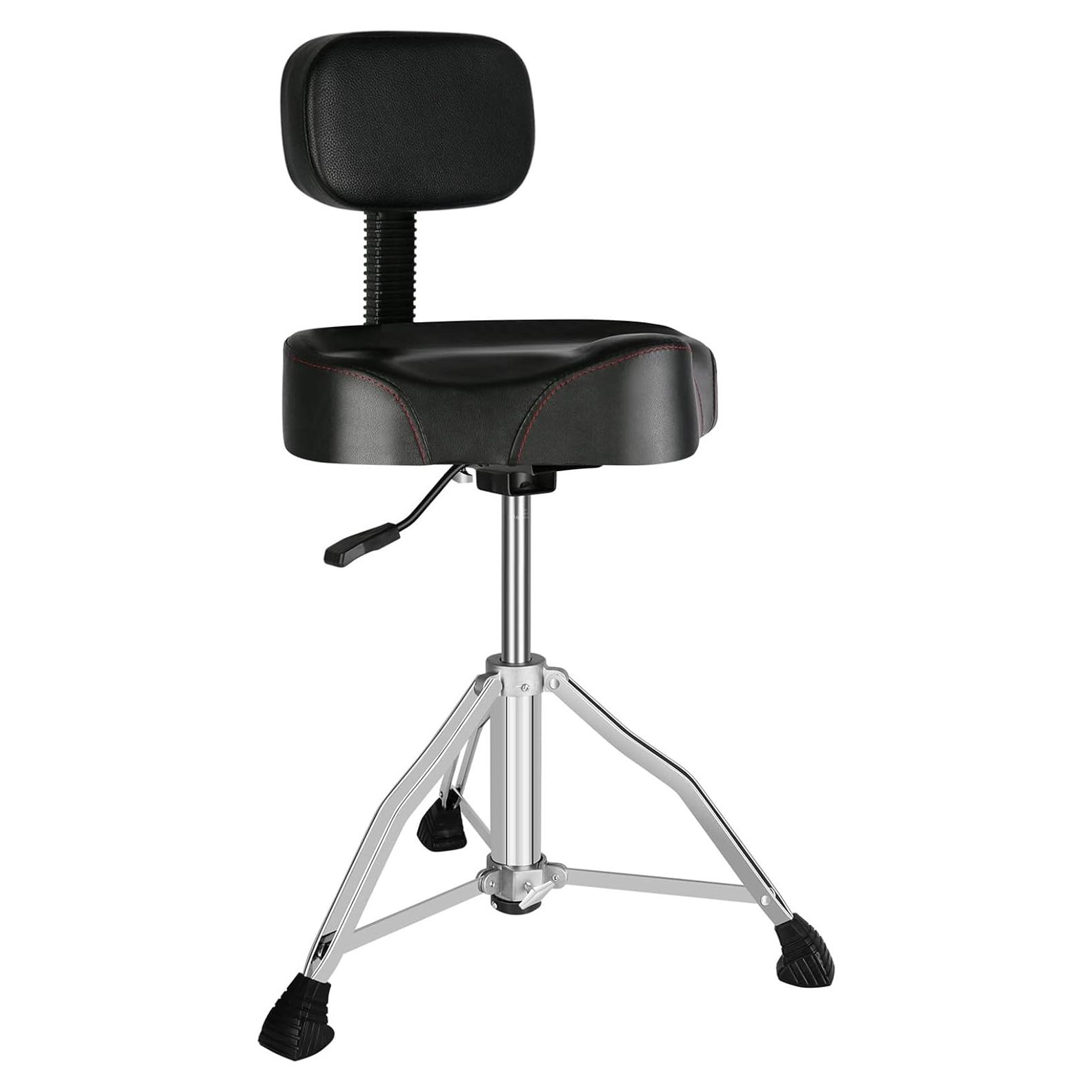 Trono de Batería EASTROCK con Respaldo Ajustable Negro