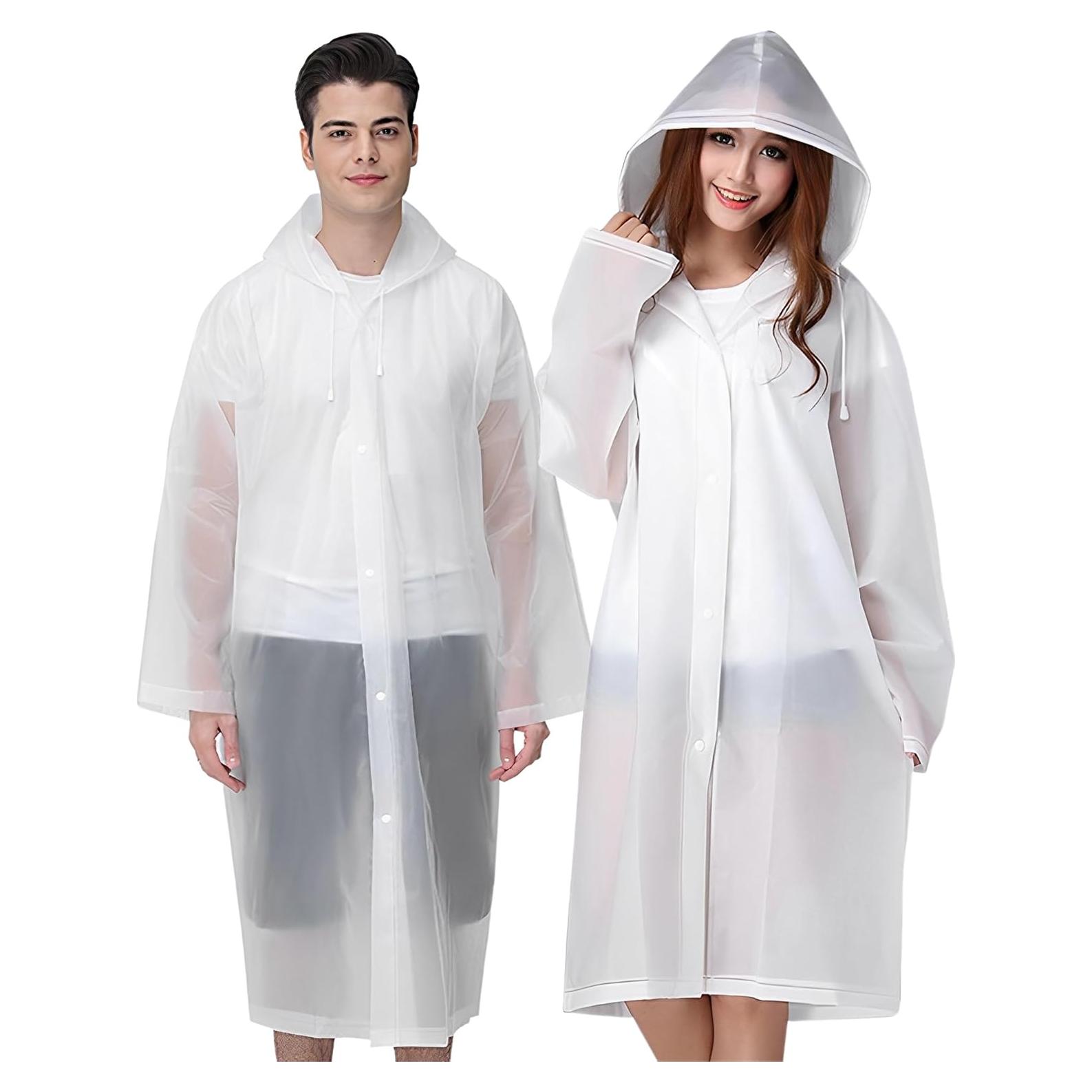 Ponchos de Lluvia Cosowe Reutilizables para Adultos 2 Pcs