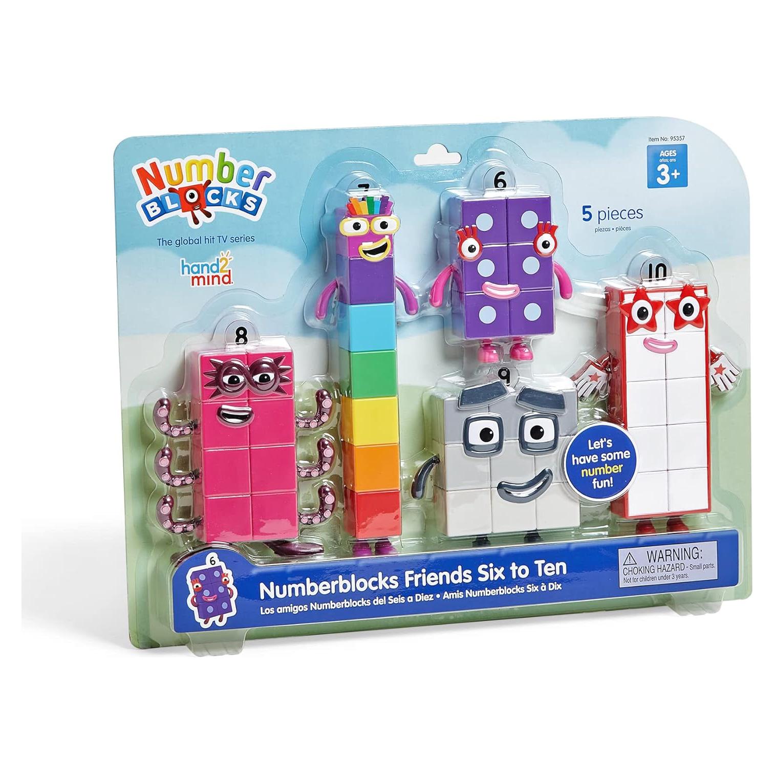 Figuras de Acción Numberblocks Seis a Diez - hand2mind