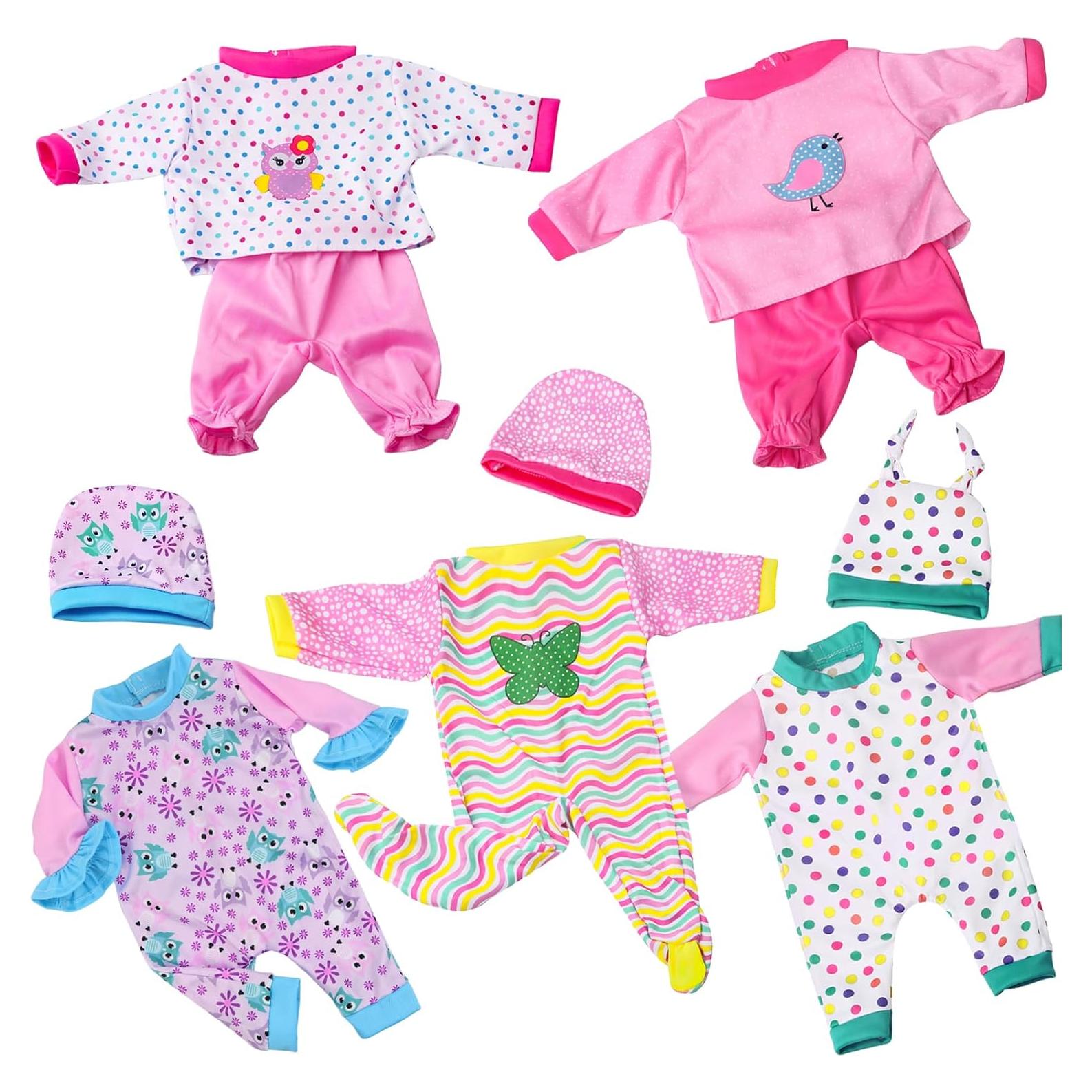 5 Conjuntos de Ropa para Muñecas ELEMENTO UNICORNIO 14-18"