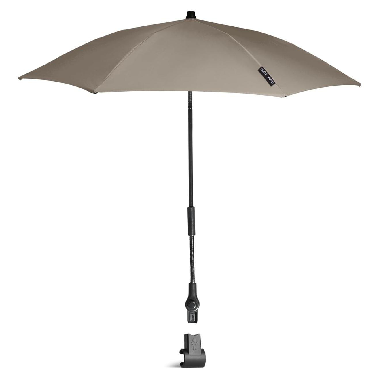 Parasol Stokke YOYO Taupe UPF 50+ Compatible con Recién Nacido