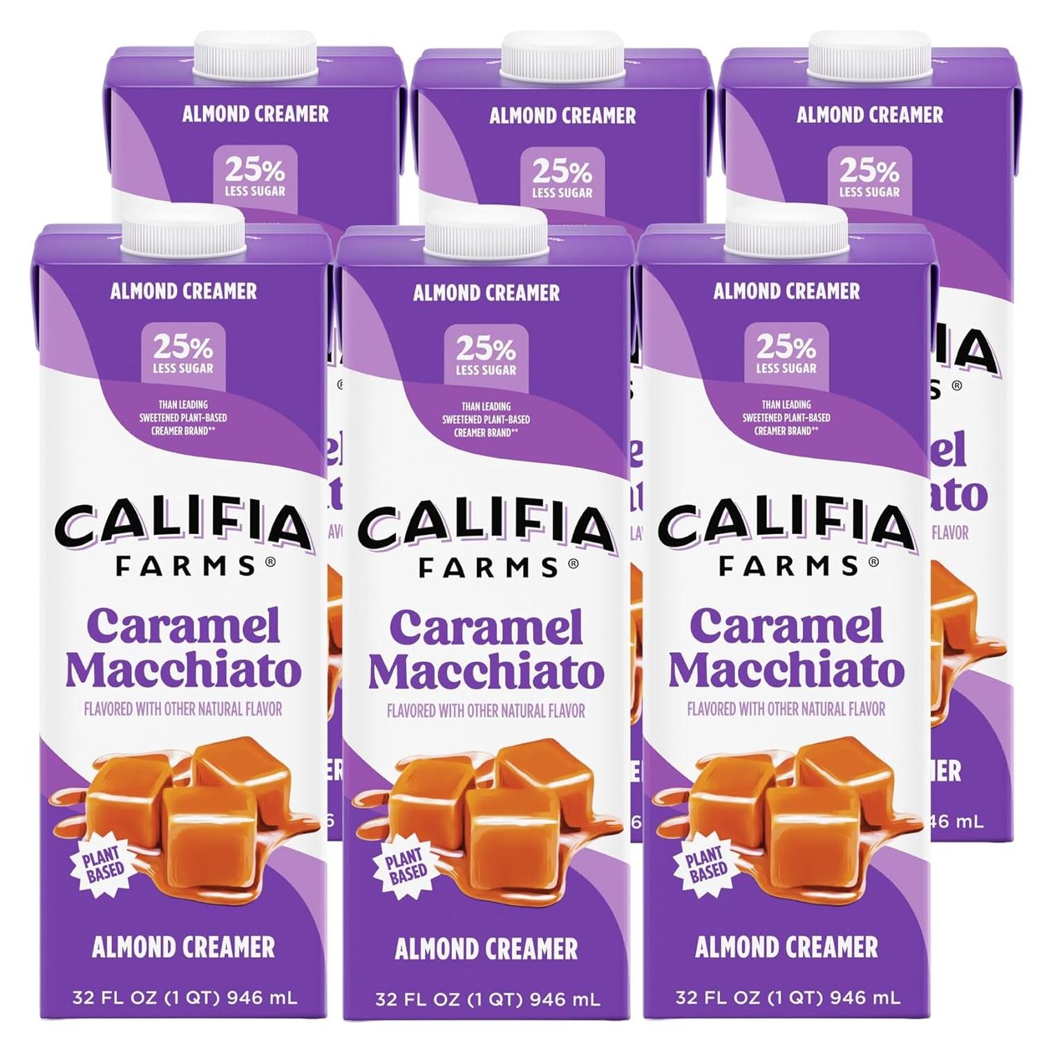 Crema de Almendra Califia Farms Sabor Caramelo Macchiato 192 Oz