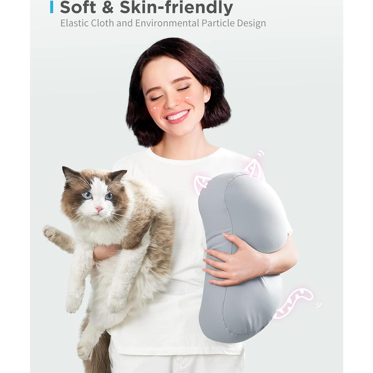 SAIJI Soporte de Almohada para Tableta Ajustable 360° Gris