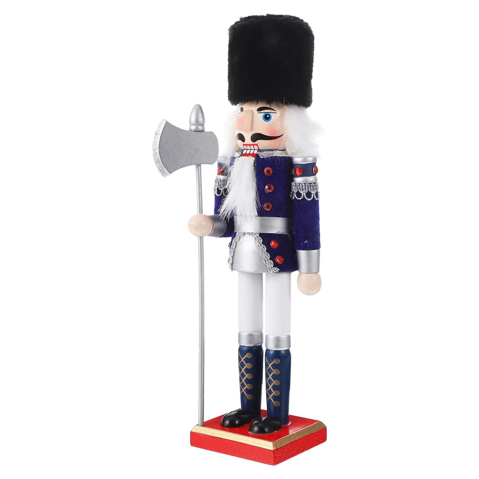 Figura de Cascanueces de Madera DEARMAMY 30x10 cm Decoración