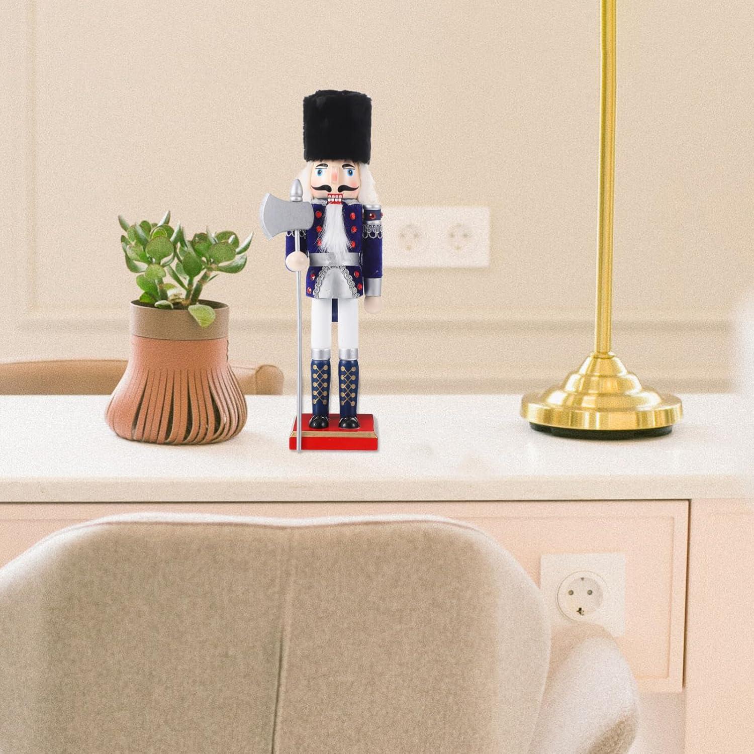 Figura de Cascanueces de Madera DEARMAMY 30x10 cm Decoración