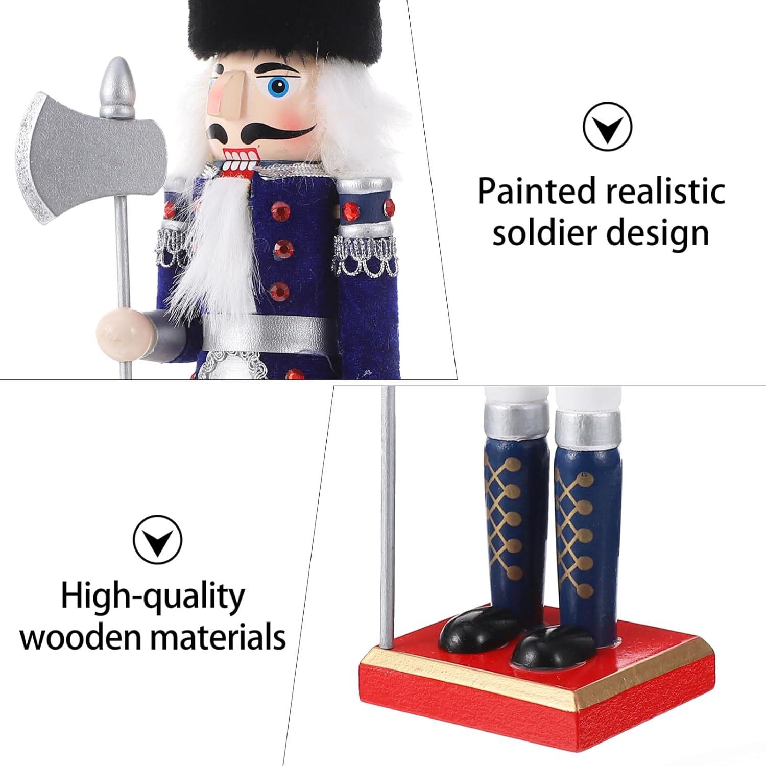 Figura de Cascanueces de Madera DEARMAMY 30x10 cm Decoración