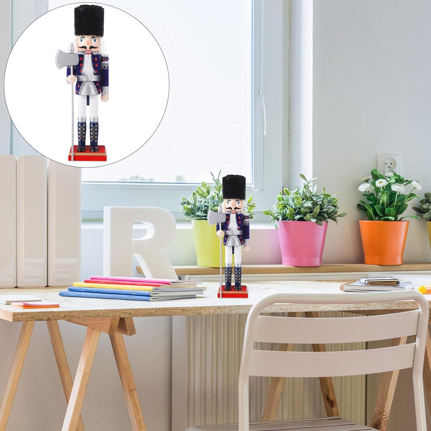 Figura de Cascanueces de Madera DEARMAMY 30x10 cm Decoración