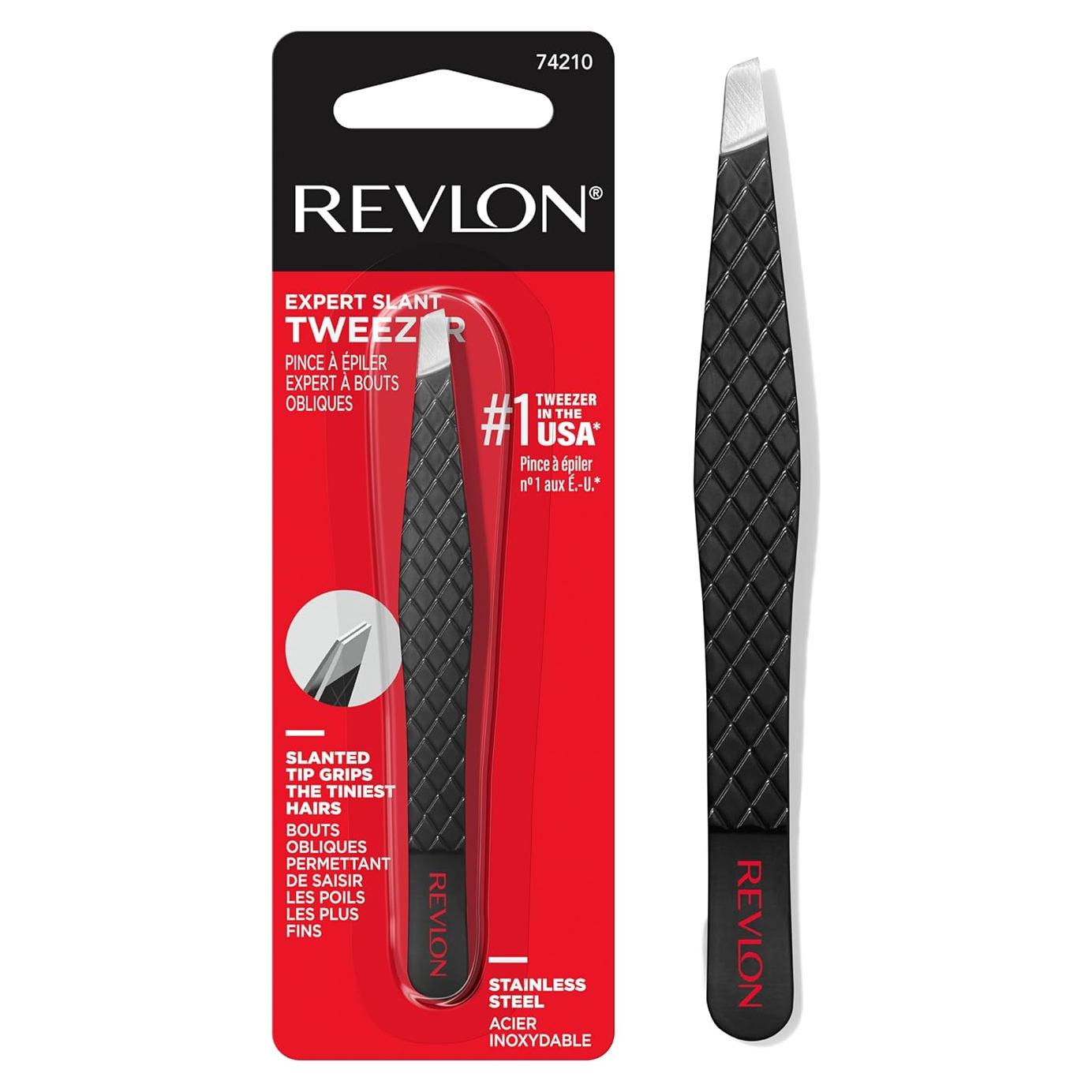 Pinzas Revlon Expert Slant Acero Inoxidable 1 Cuenta