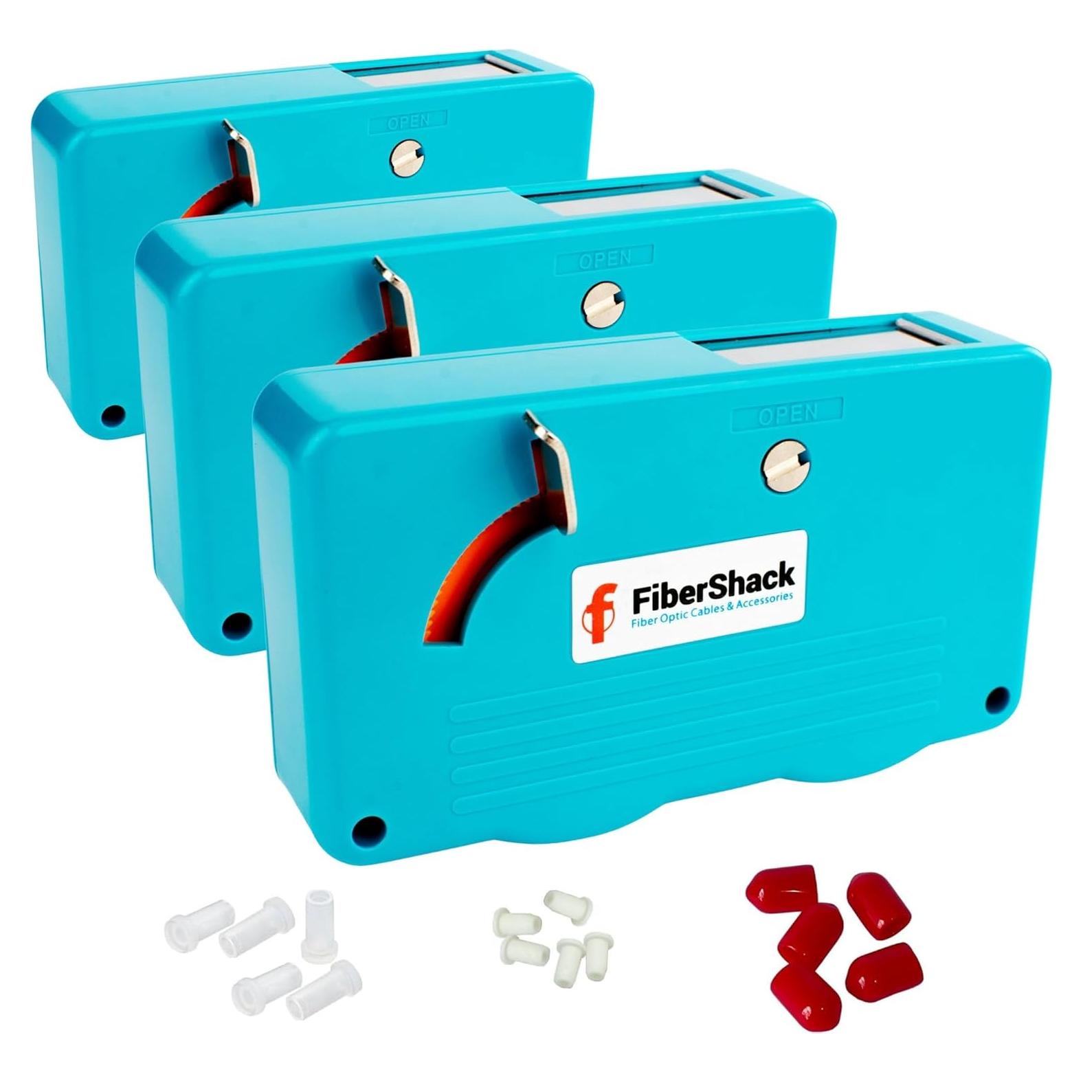 Caja de Limpieza de Fibra Óptica FiberShack - Paquete de 3