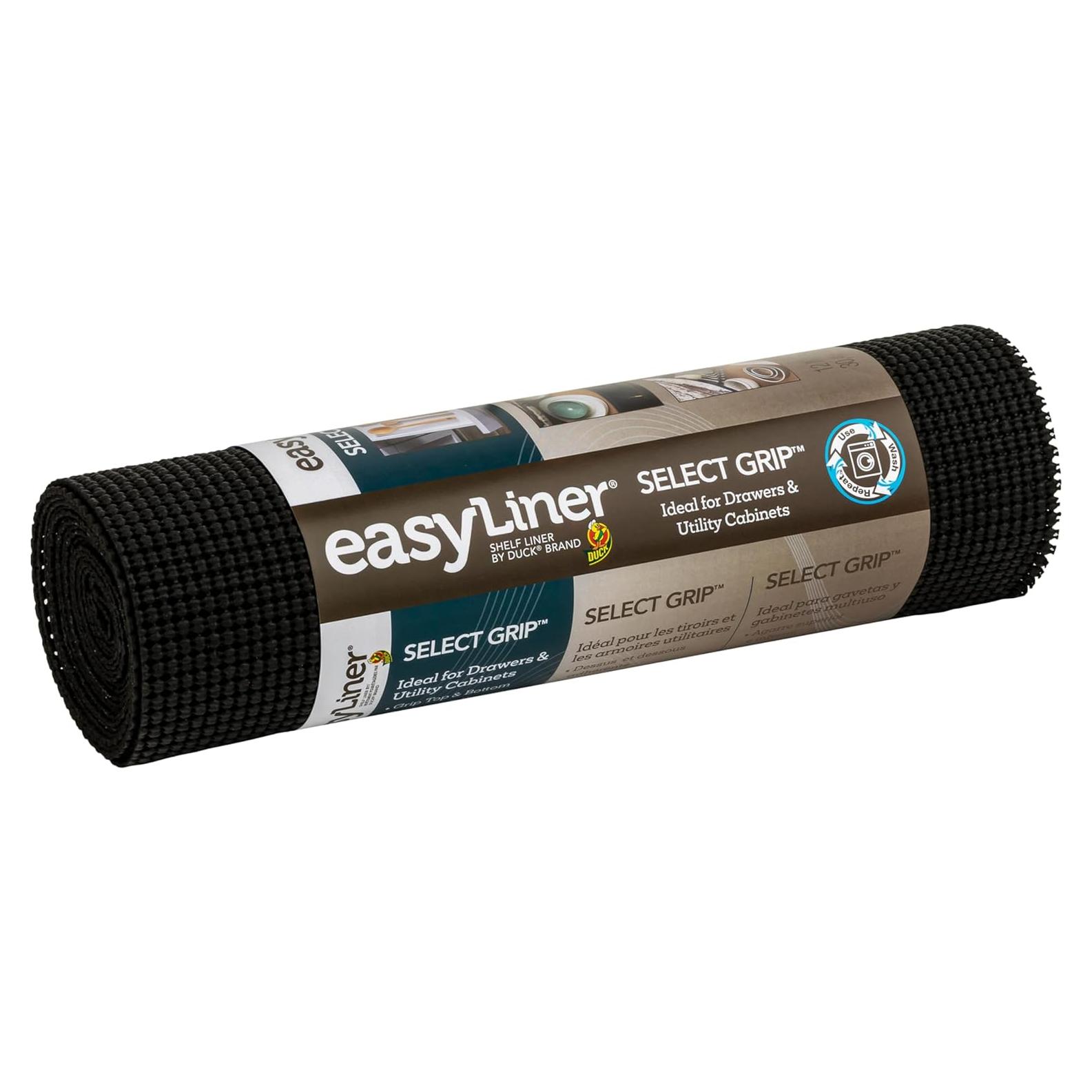 Forro de Estante No Adhesivo Duck Brand 30.48x3.05m Negro