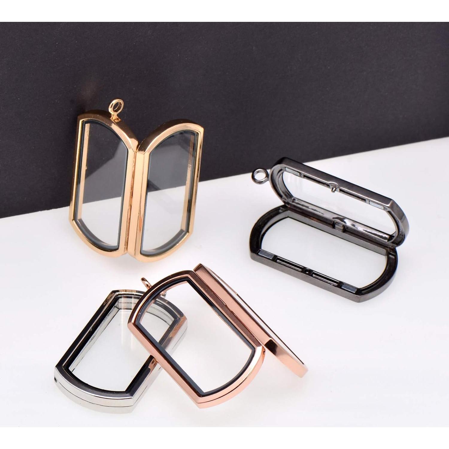 Collar Locket Rectangular Magnético JAYP con Cadena 43 cm