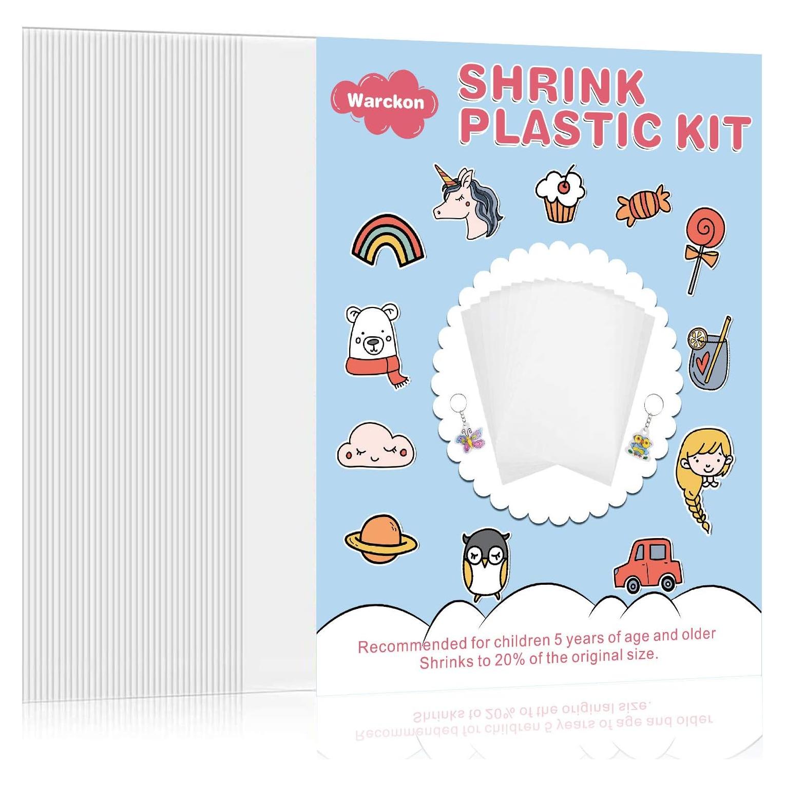 Hojas de Plástico Retráctil Warckon 36 Piezas A5 Mate Brillante